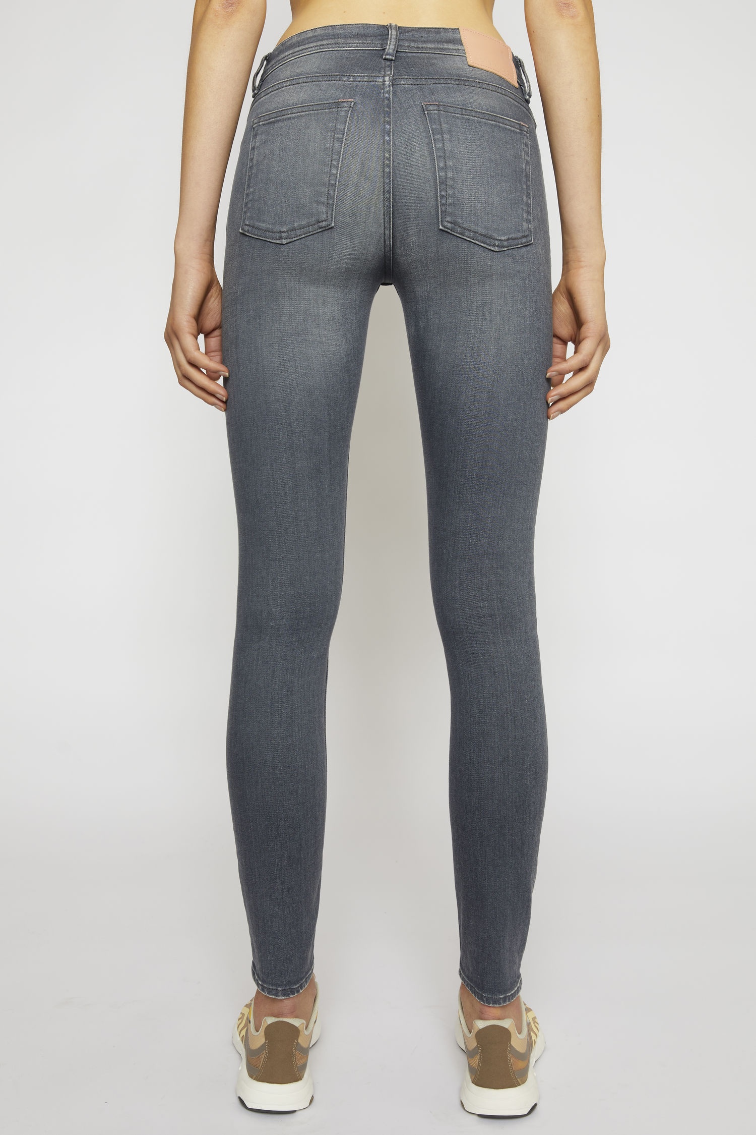 Mid-rise skinny jeans grey - 3