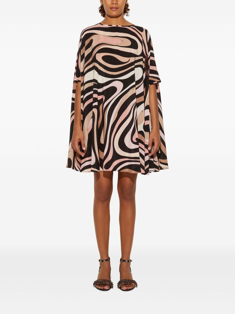 marmo-print dress - 2
