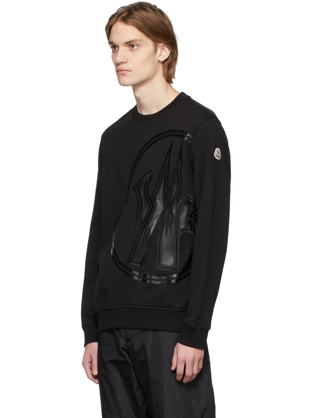 Black Logo Patched Sweatshirt - 4