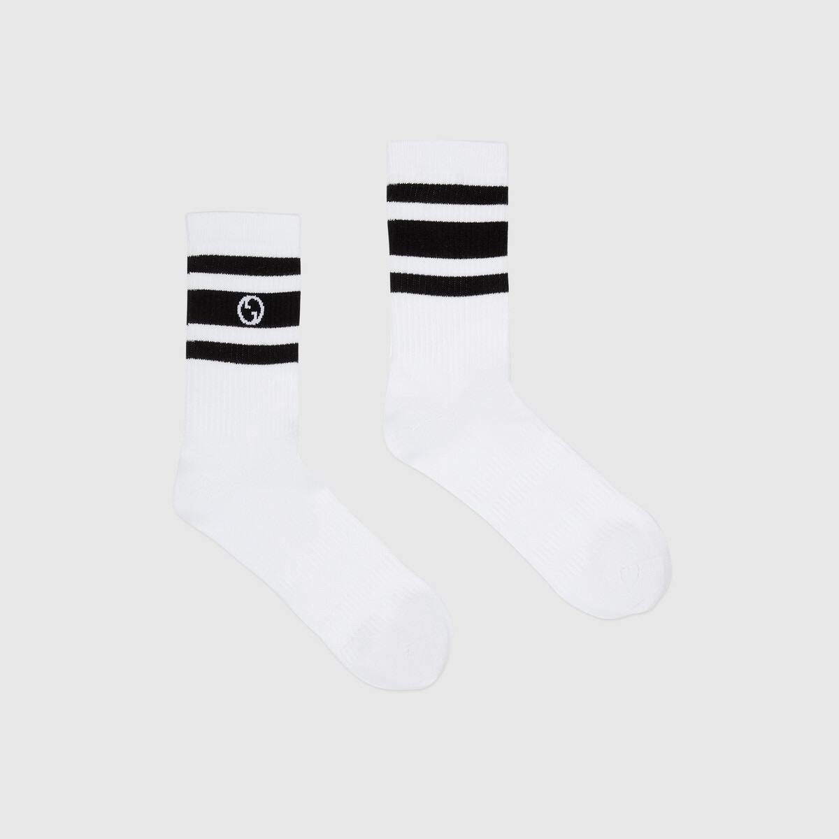 Round Interlocking G cotton socks - 2