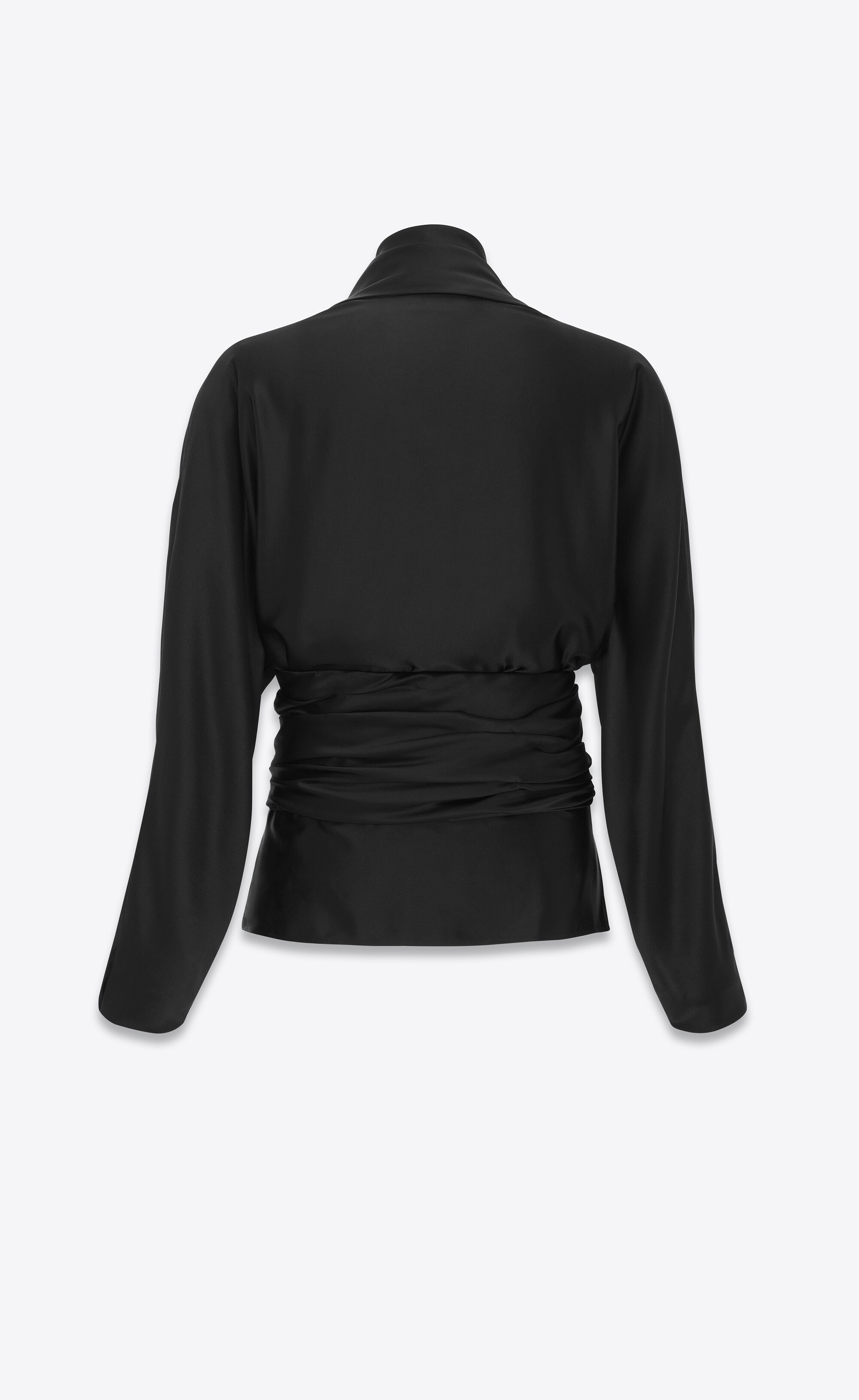 【送料&関税込】Saint Laurent Embroidered Crepe Blouse SAINT LAURENT Silk crepe de chine blouse | NET-A-PORTER
