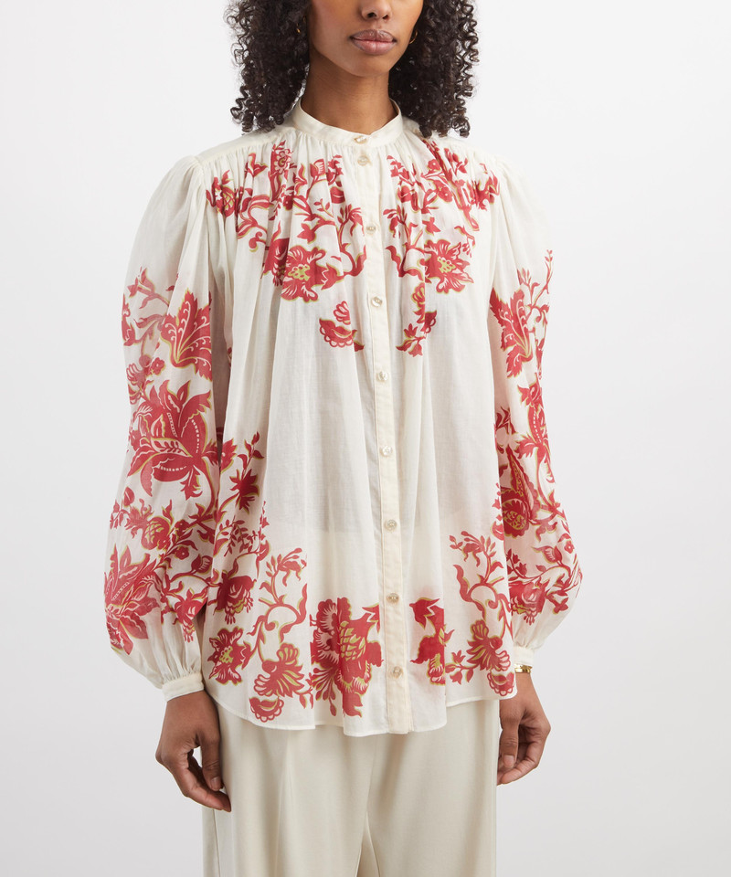 Etro Floral Cotton Voile Blouse outlook