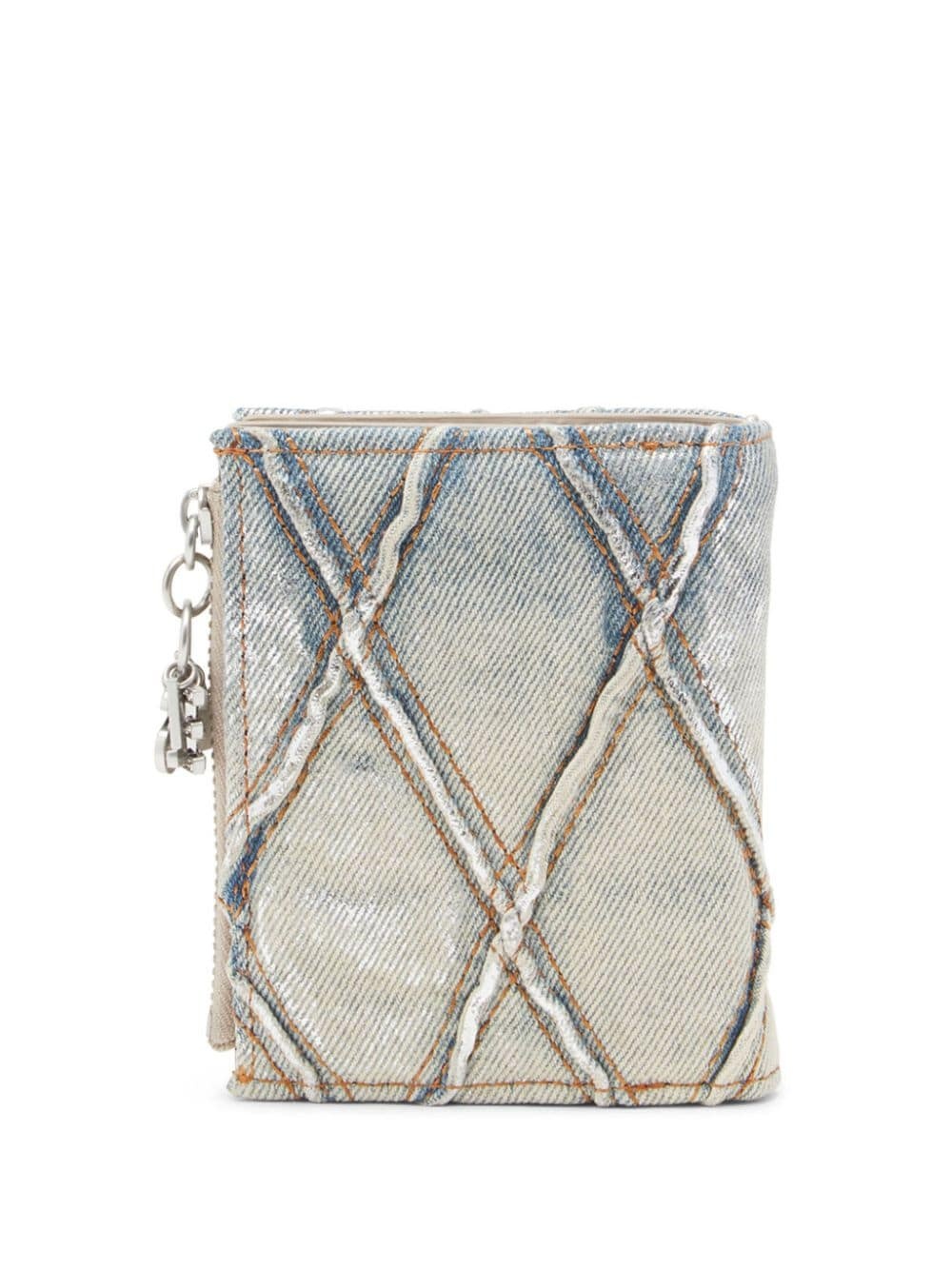 Charm D- Bi-Fold Zip II denim wallet - 2