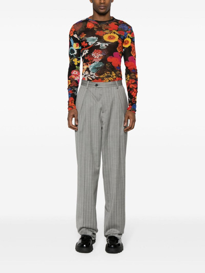 Moschino tailored virgin wool trousers outlook