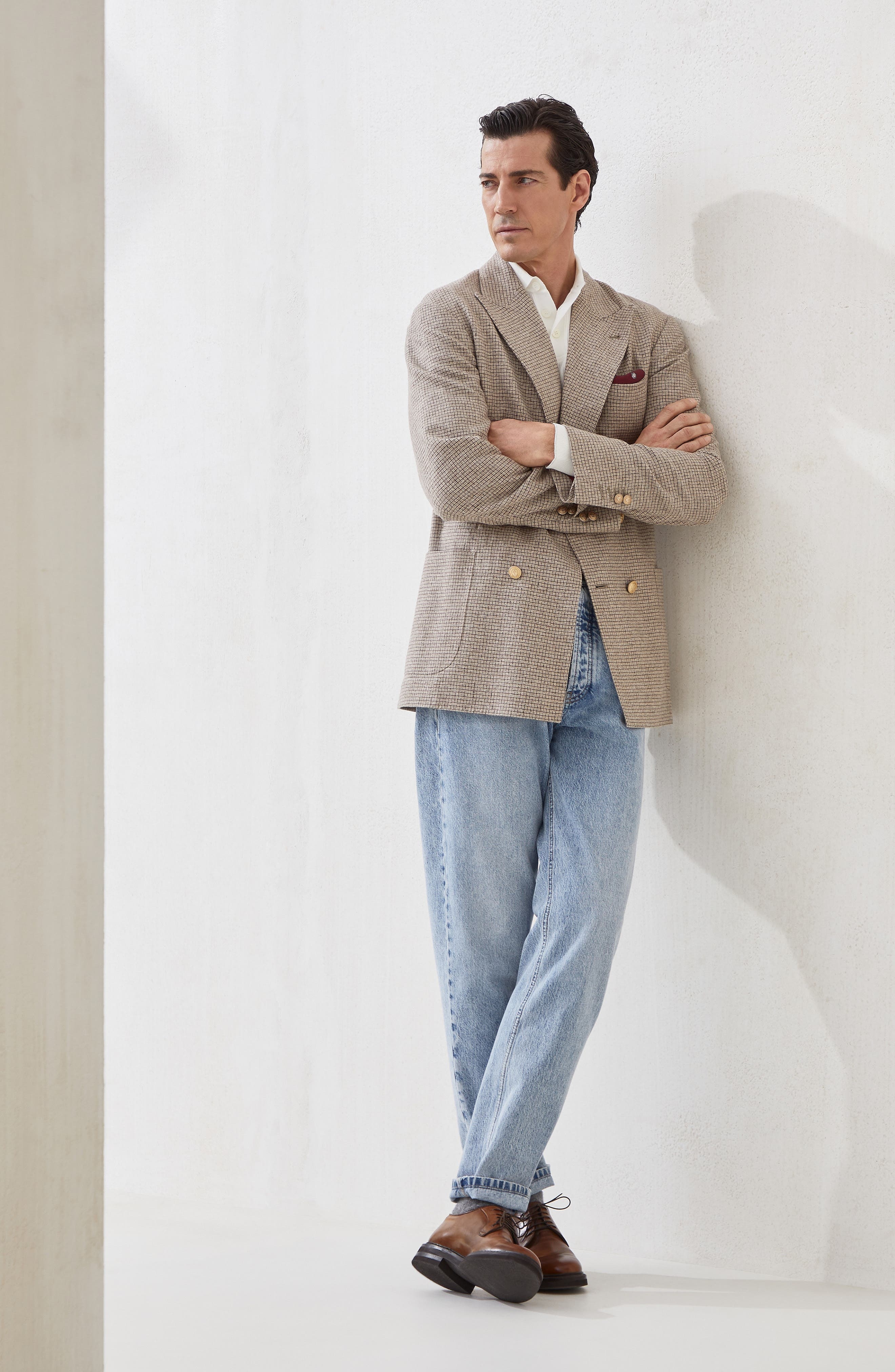 Brunello Cucinelli Polo-style sweater in Panama at Nordstrom - 6