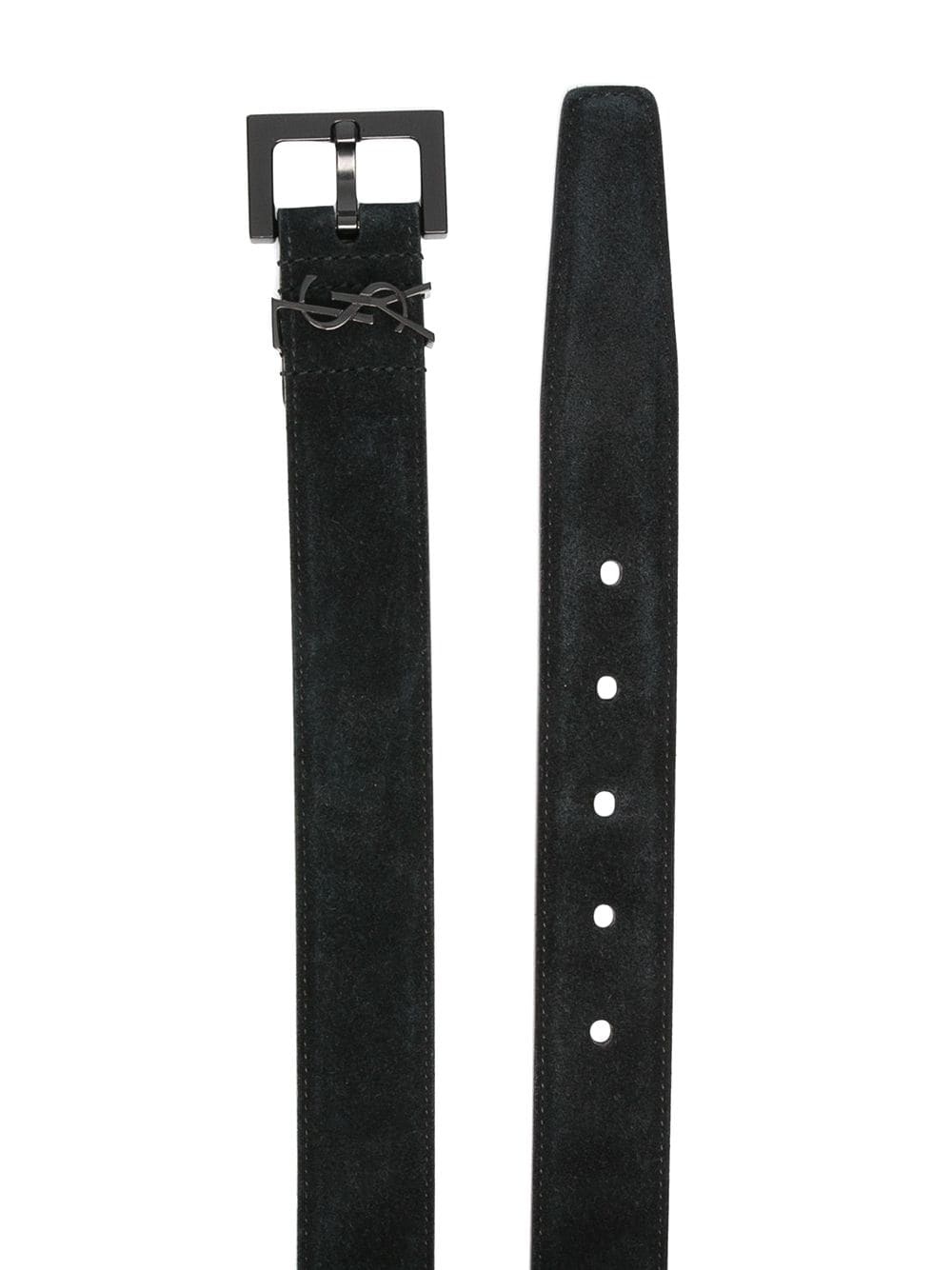 suede buckle belt - 2