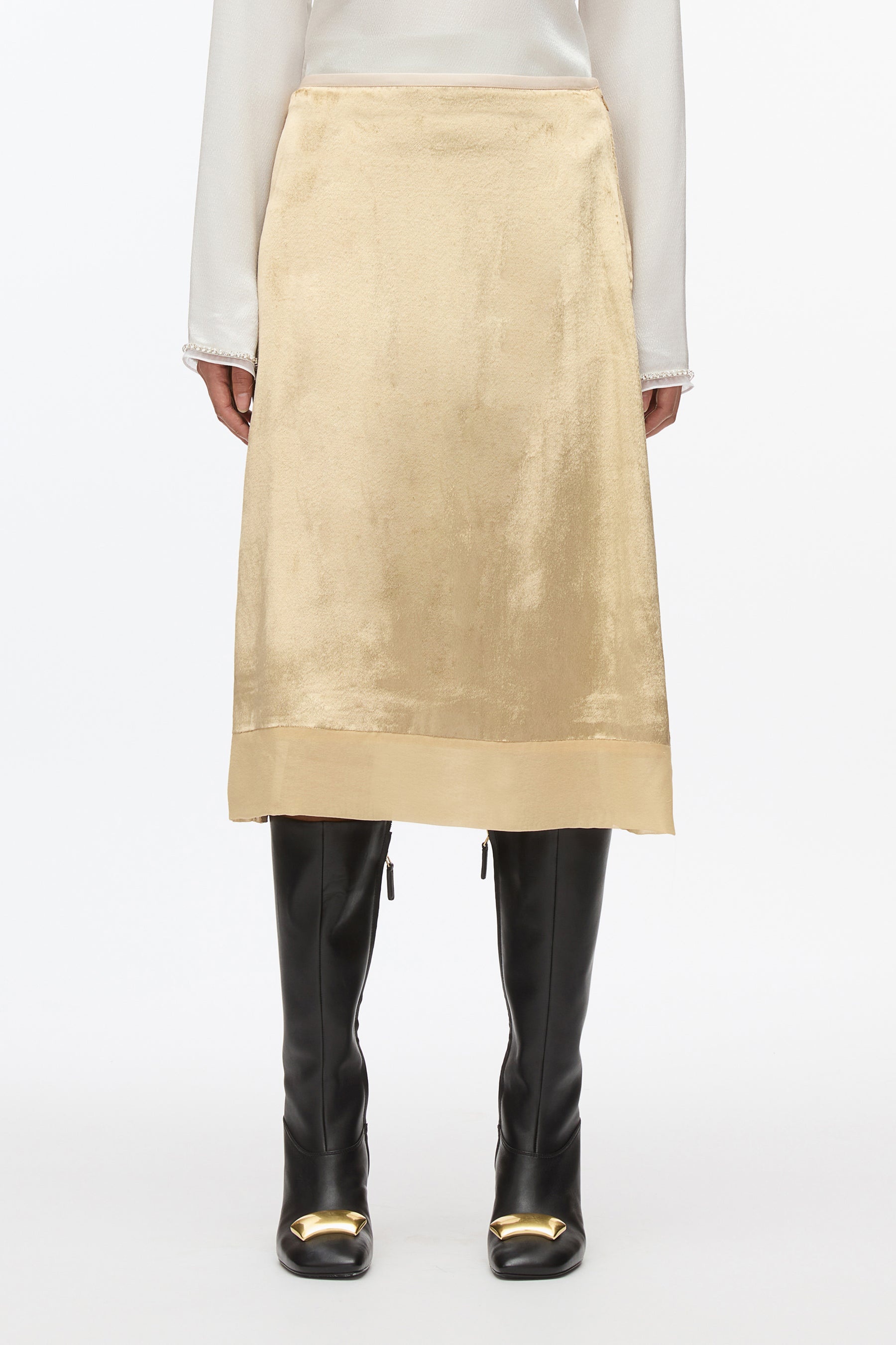 Velvet Slip Skirt - 2
