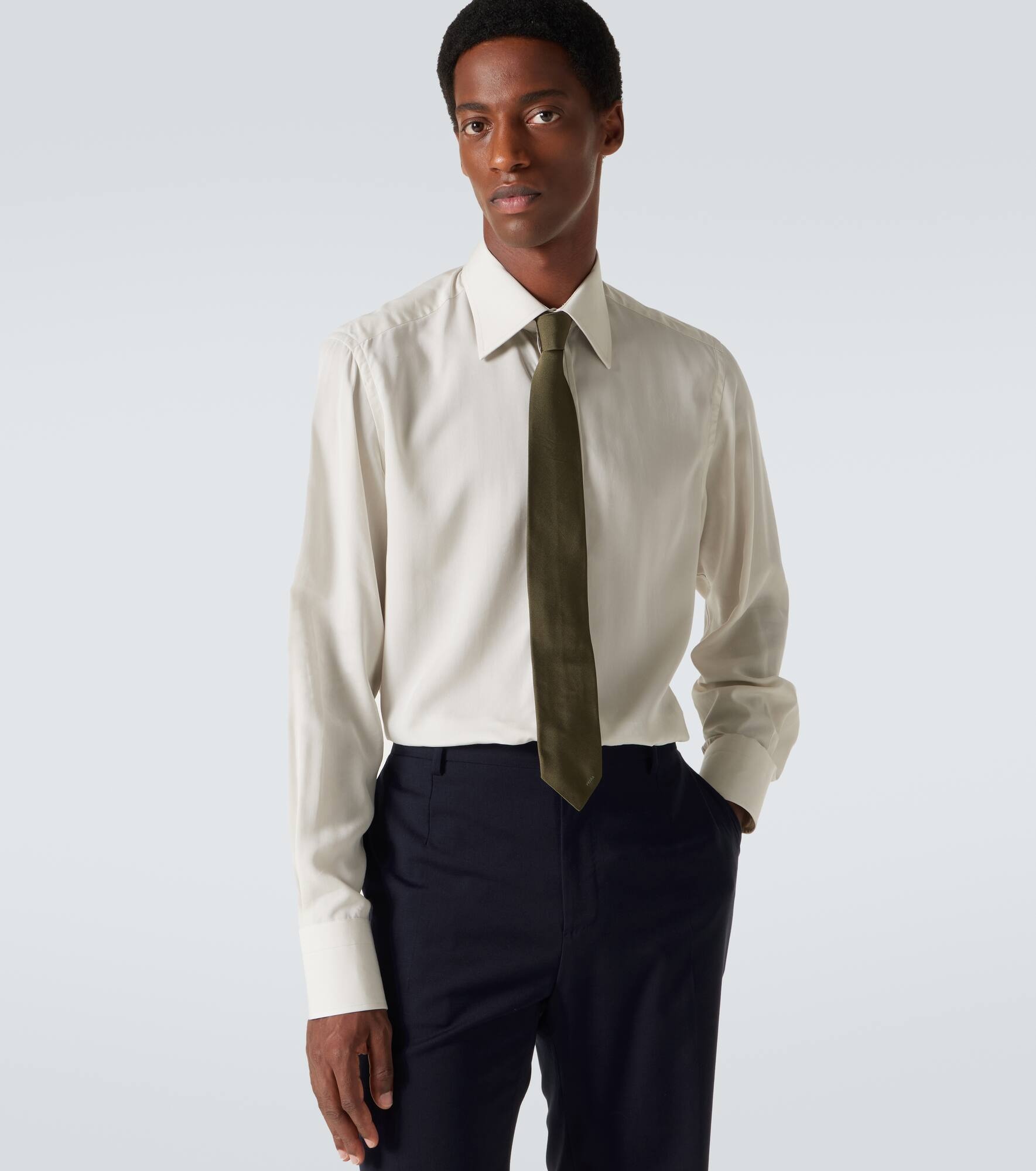 Logo silk tie - 2