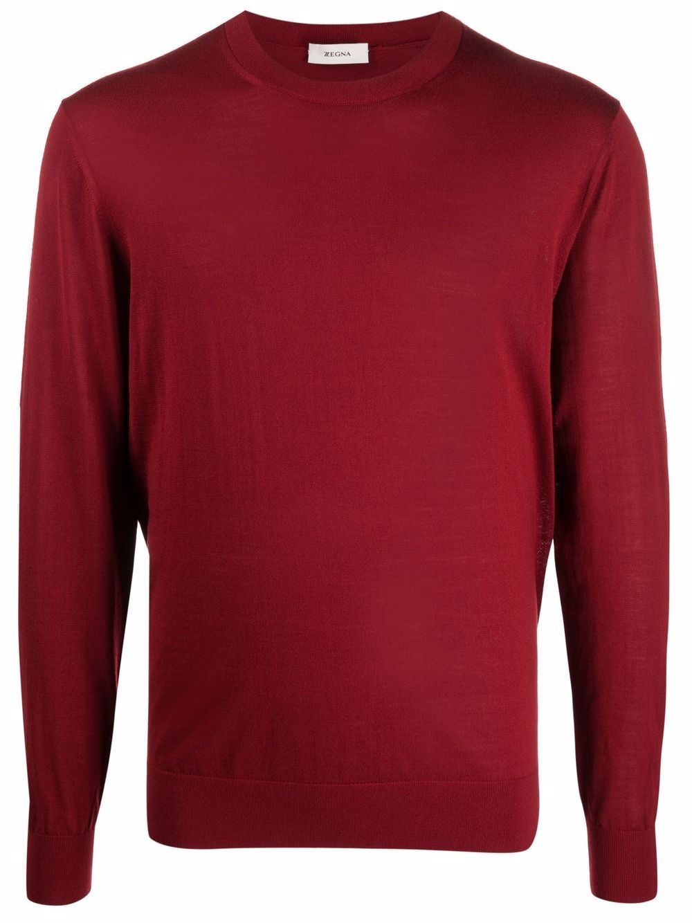 crew-neck wool jumper - 1