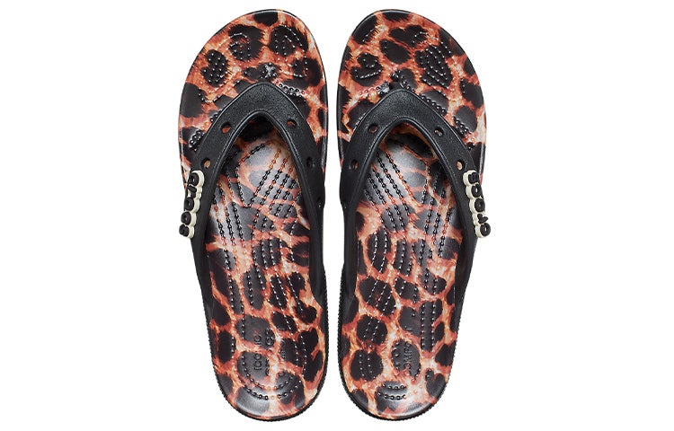 Crocs Classic animal Flip-Flops Unisex Leopard print 'Black Leopard' 207872-0CU - 5