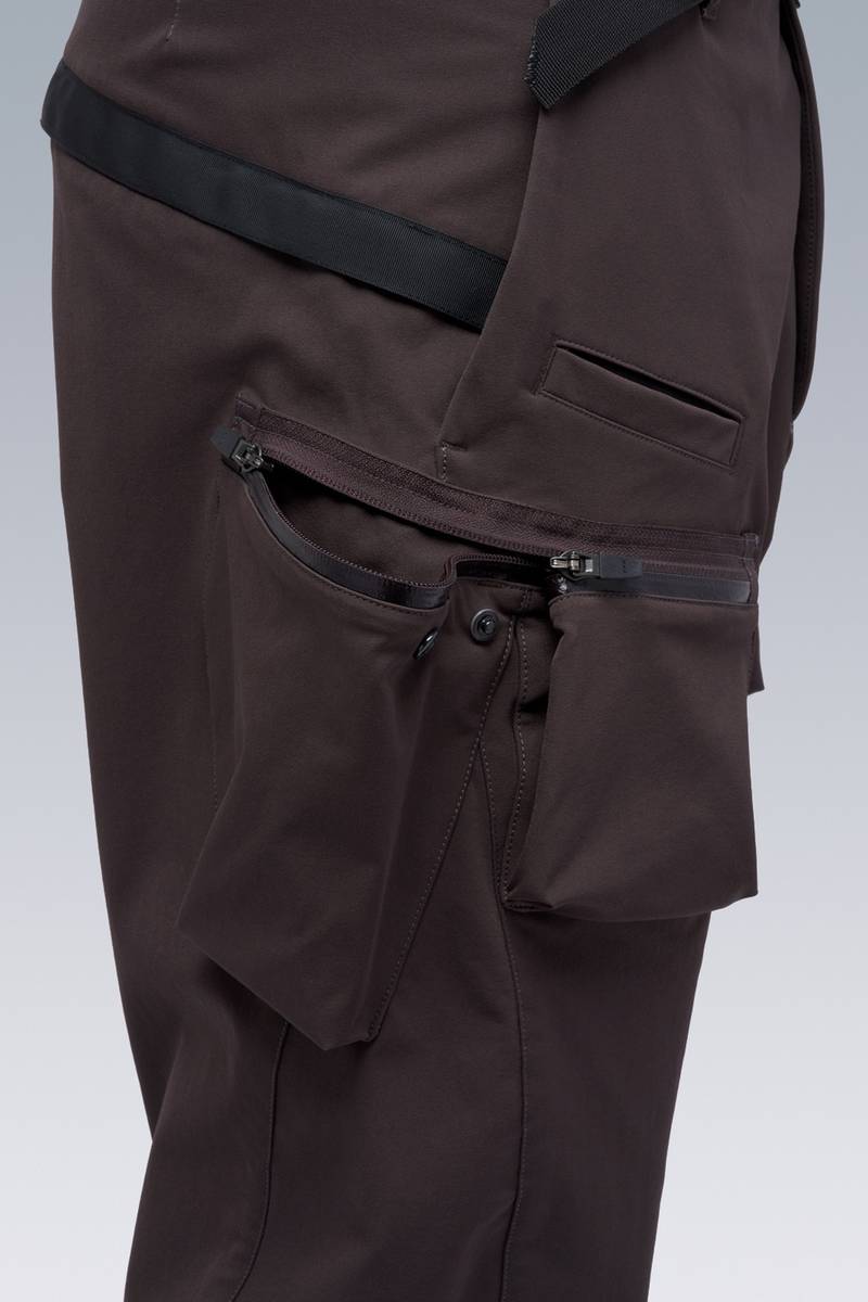 P41-DS schoeller® Dryskin™ Articulated Cargo Trouser Schwarzrot 10