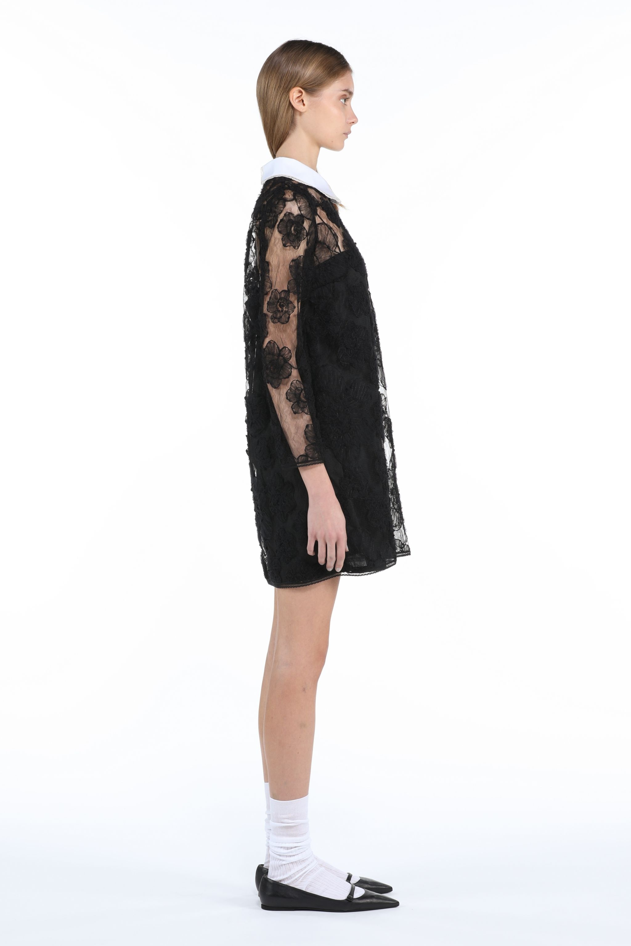 FLORAL-EMBROIDERED DRESS - 3