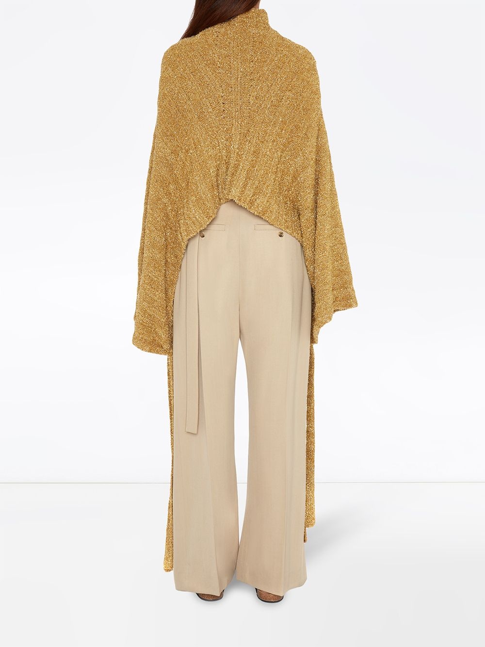 kimono-sleeve knitted jumper - 4
