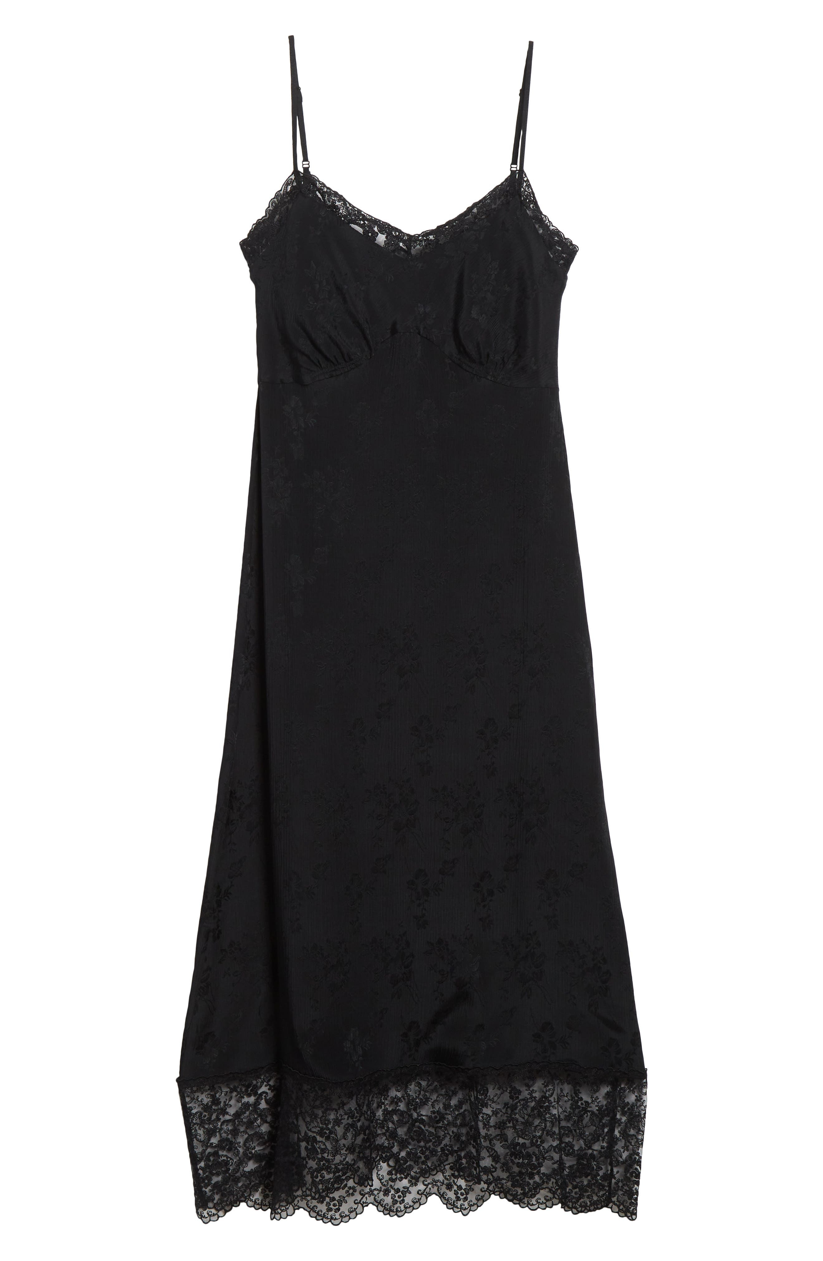 Simone Rocha Deep Lace Trim Slipdress in Black at Nordstrom - 5