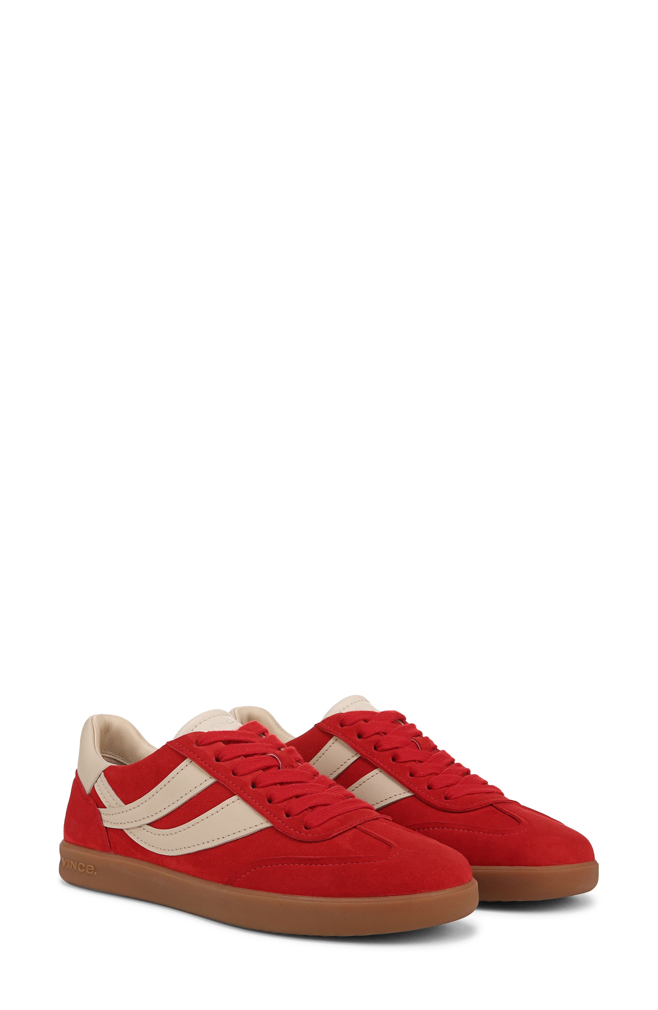Vince Oasis Sneaker in Crimson/Birch Sand at Nordstrom - 9