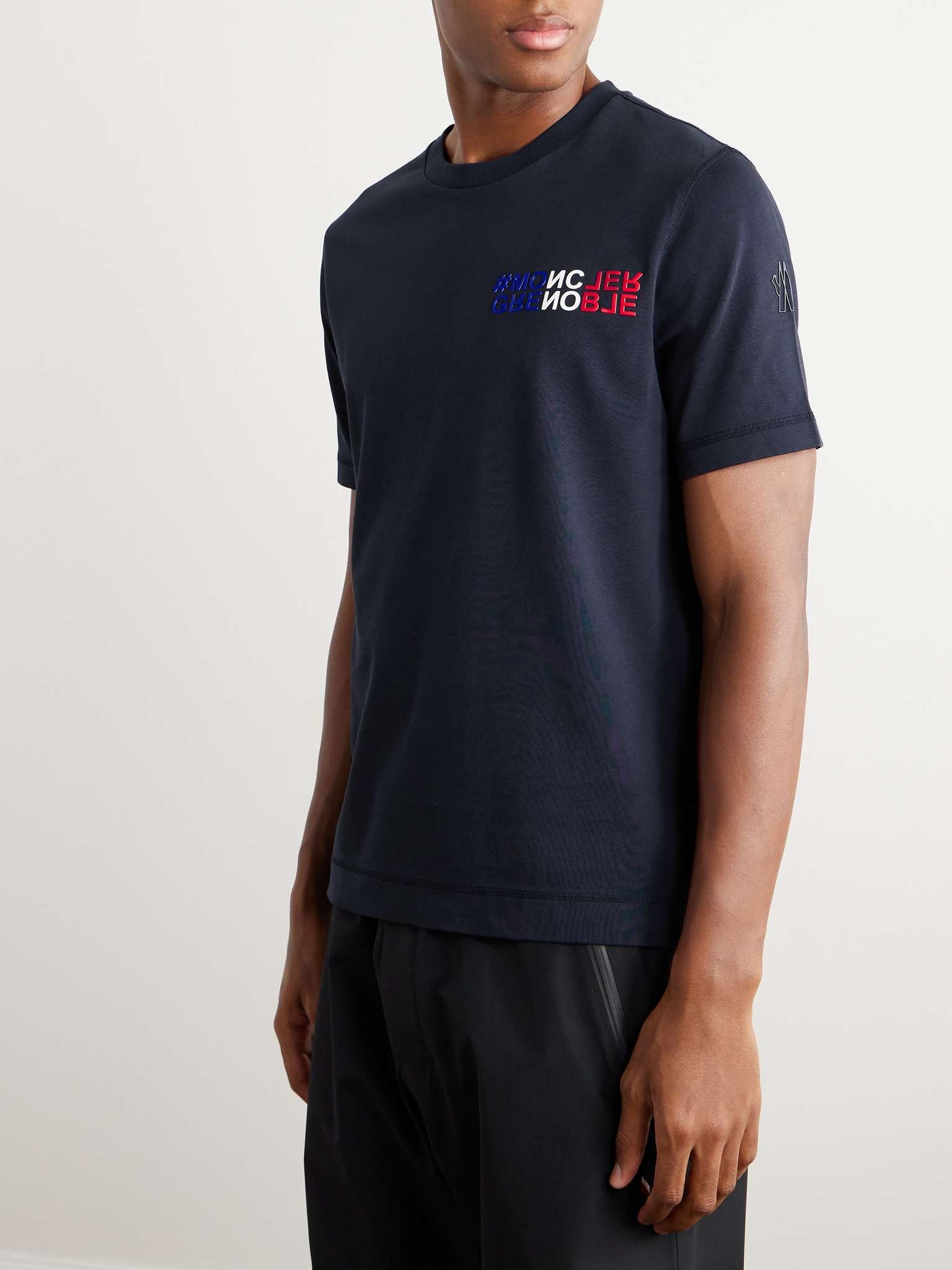 Slim-Fit Logo-Print Cotton-Jersey T-Shirt - 3