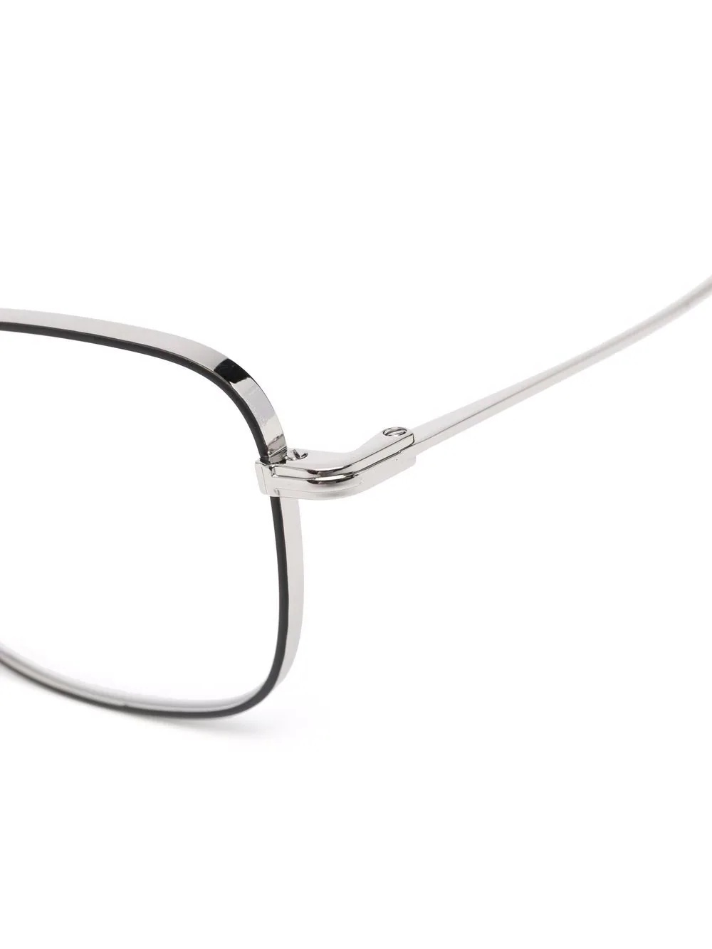 polished square-frame glasses - 3