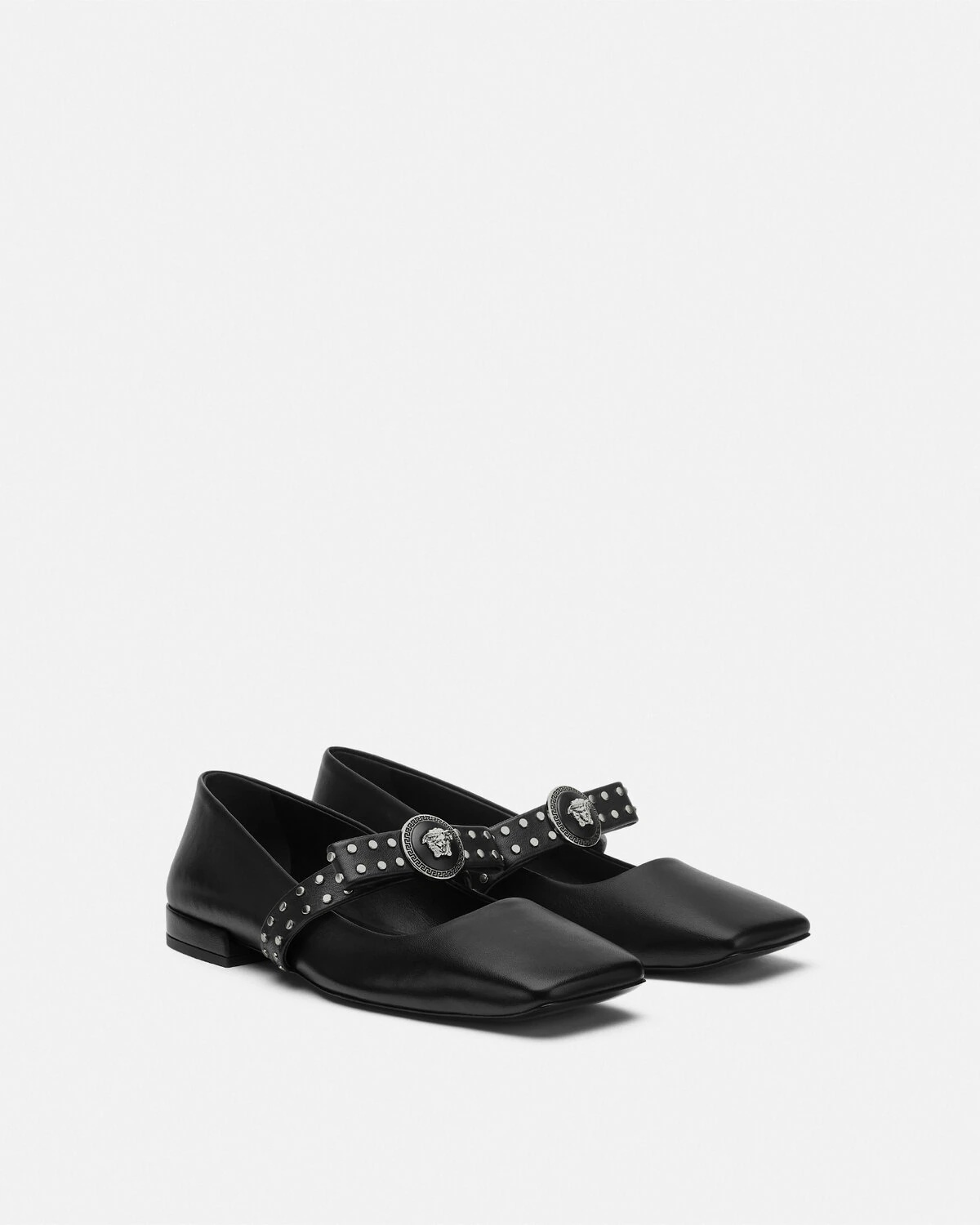 Gianni Ribbon Studded Ballerinas - 2