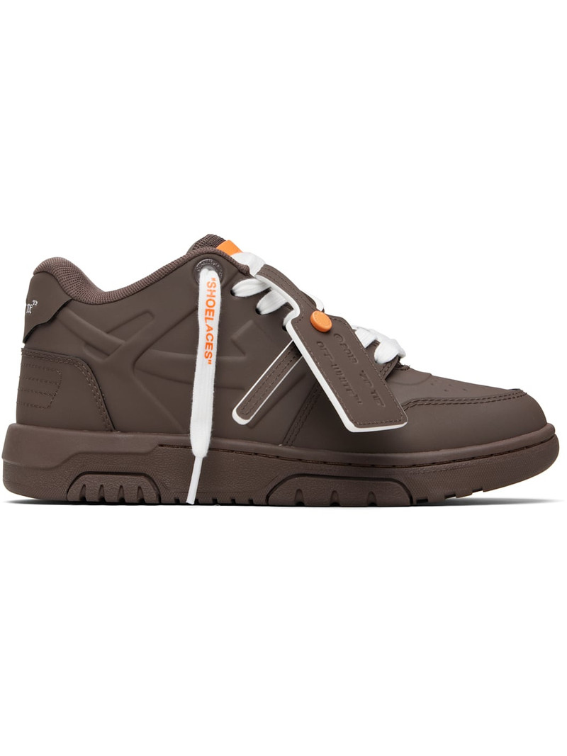 Brown 'Out Of Office' Molded Sneakers 1