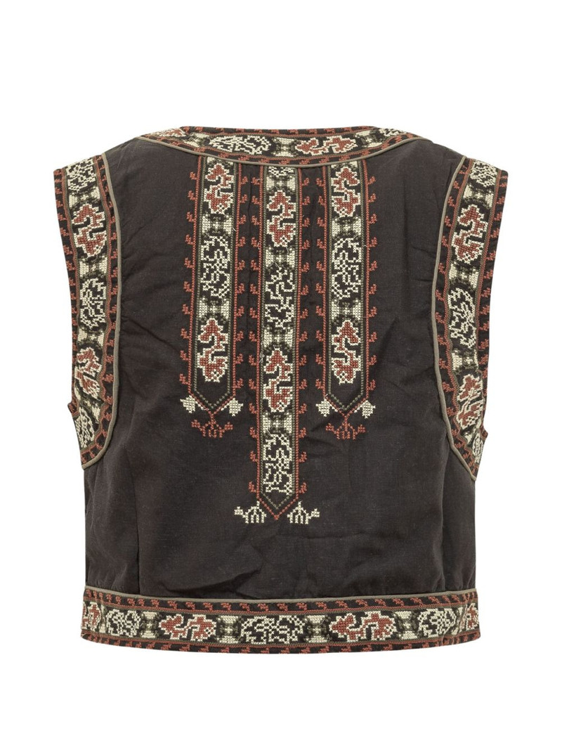 ba&sh embroidered vest outlook