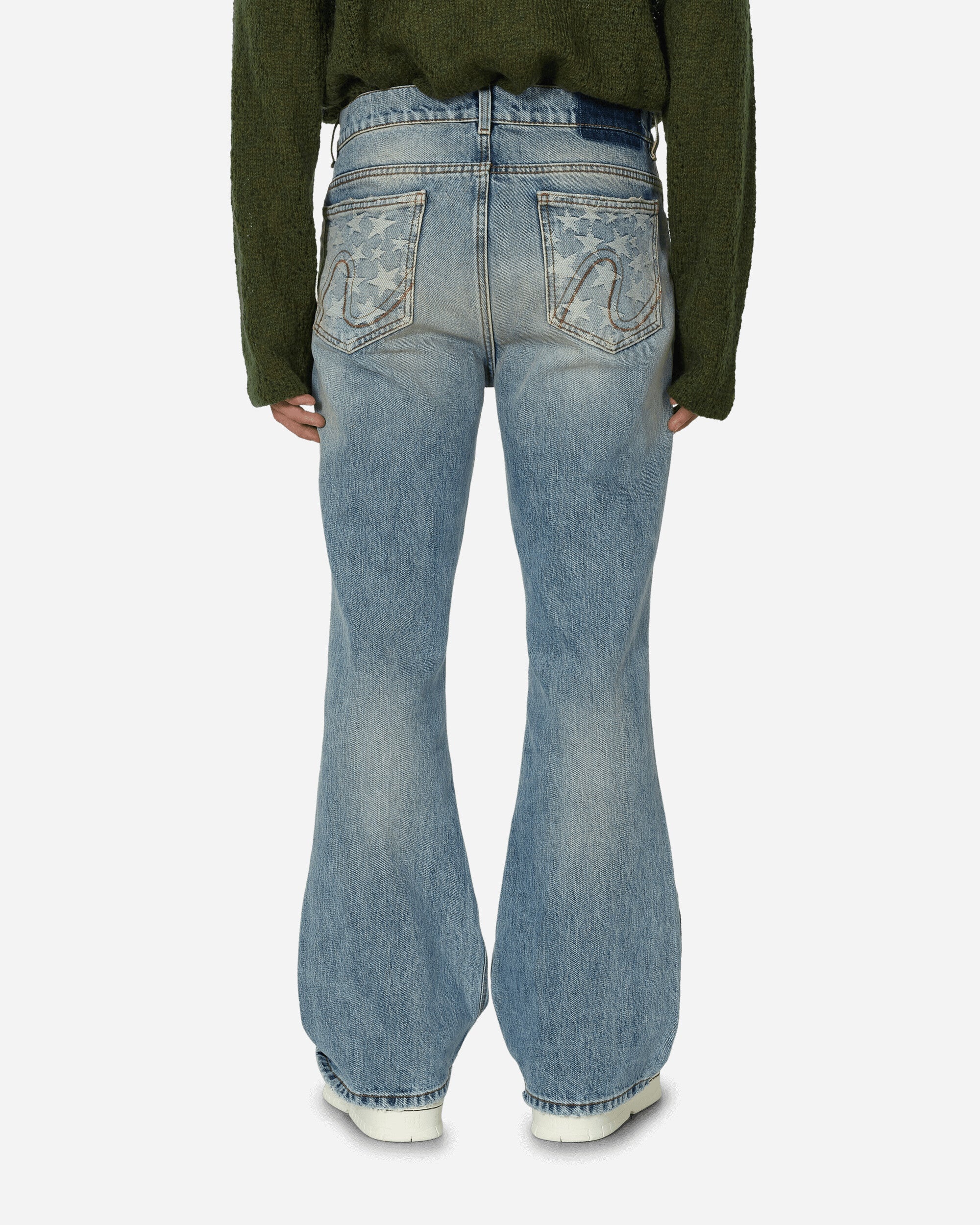 ERL damaged Flared 詰め jeans
