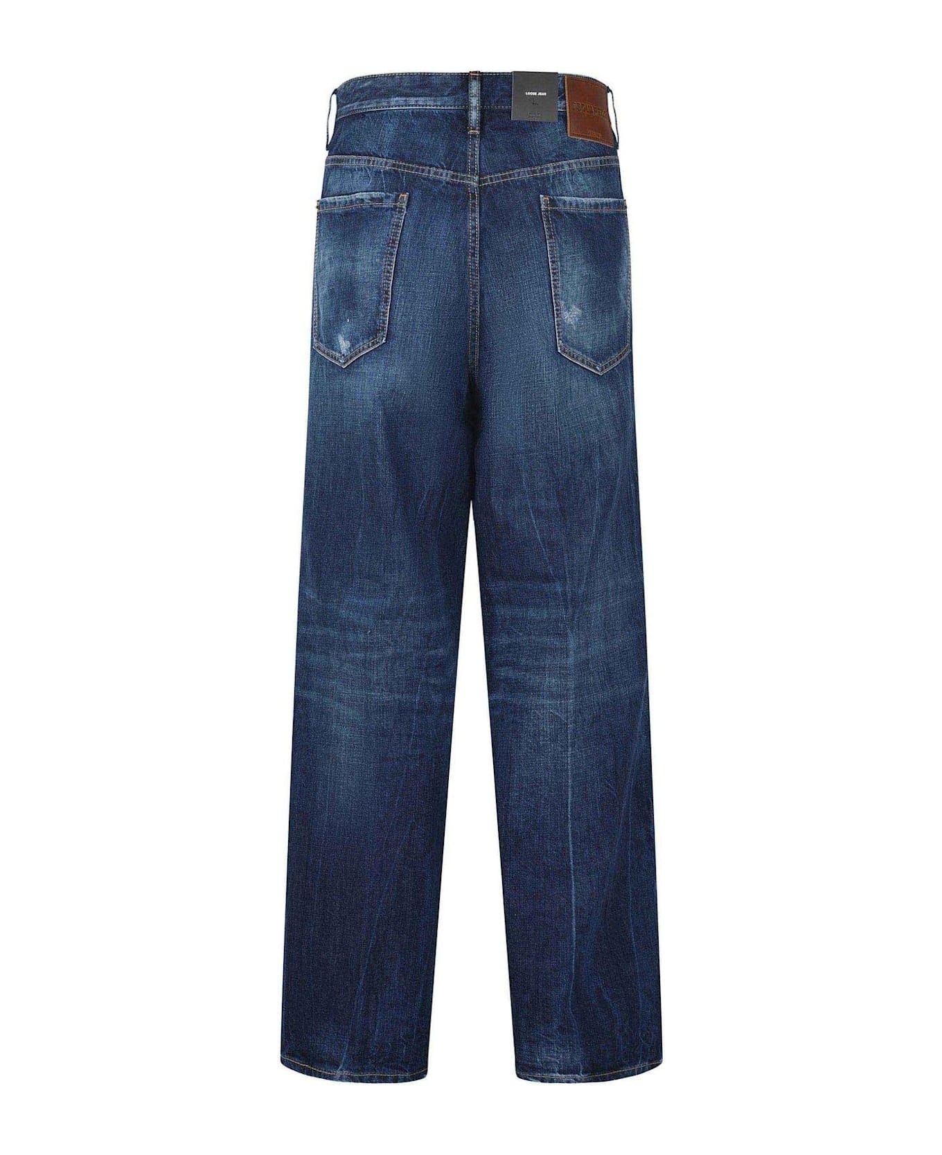 Be Cool Be Nice Wash Loose Jeans - 2