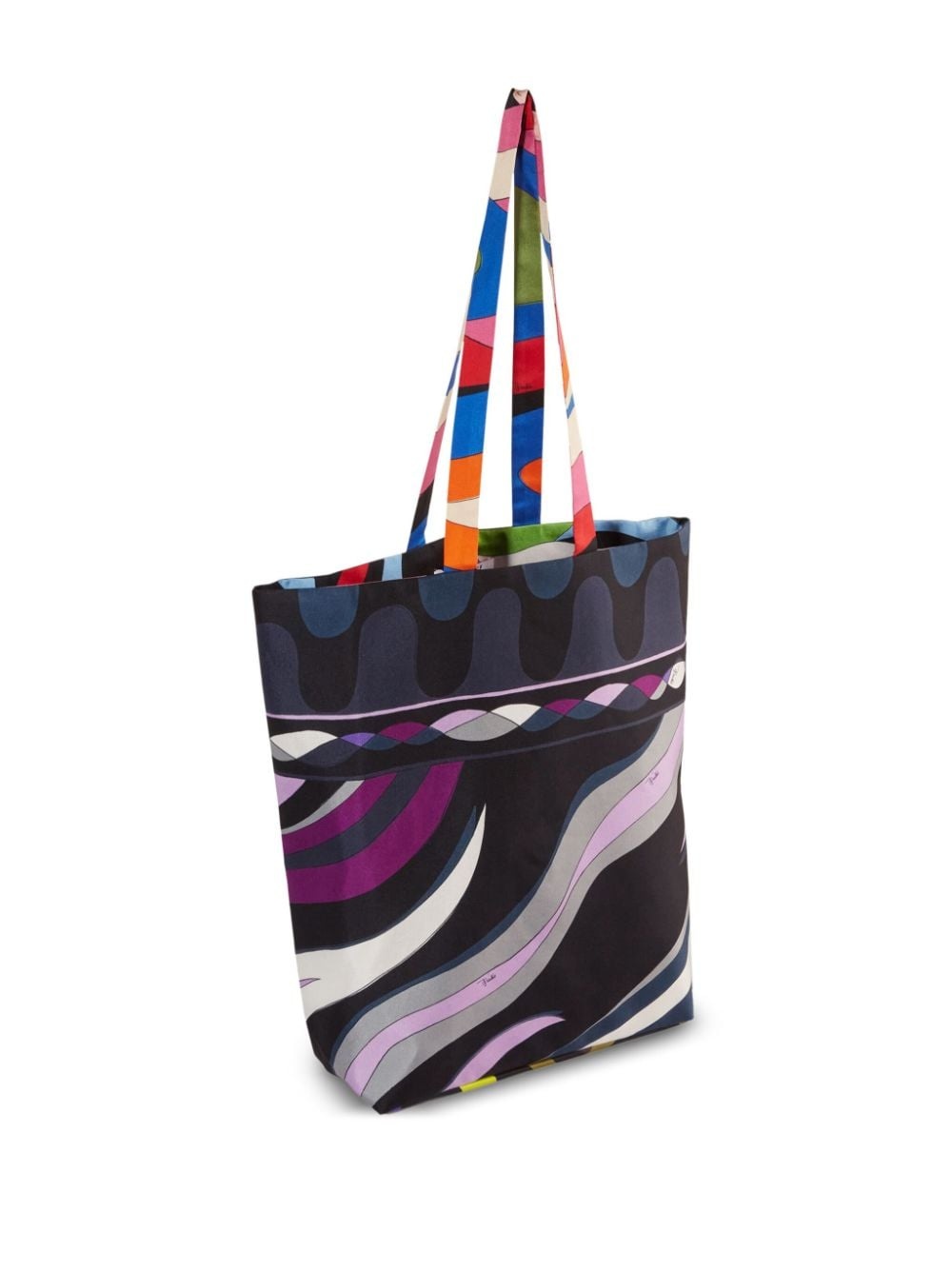 Gallery reversible silk tote bag - 3