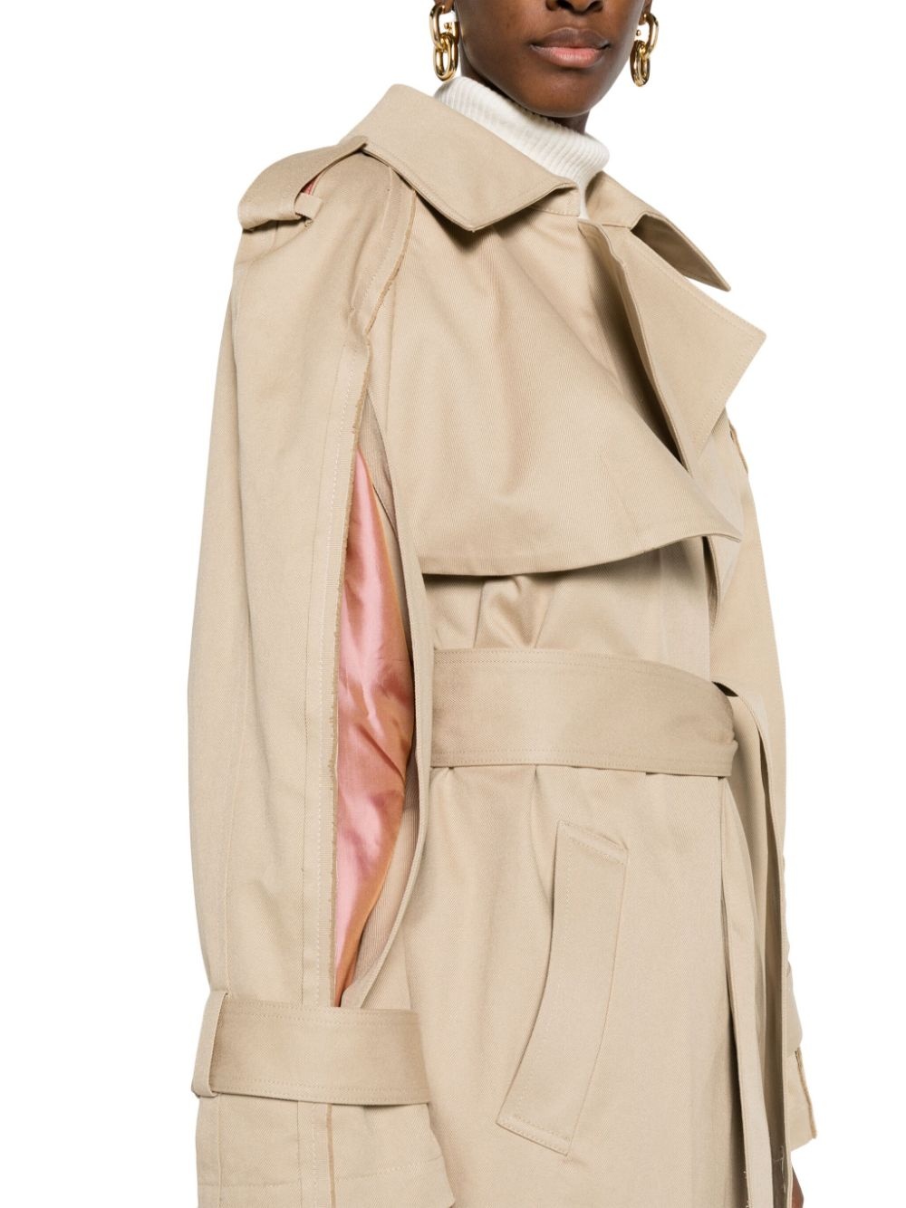 Victoria Beckham pleated trench coat | REVERSIBLE