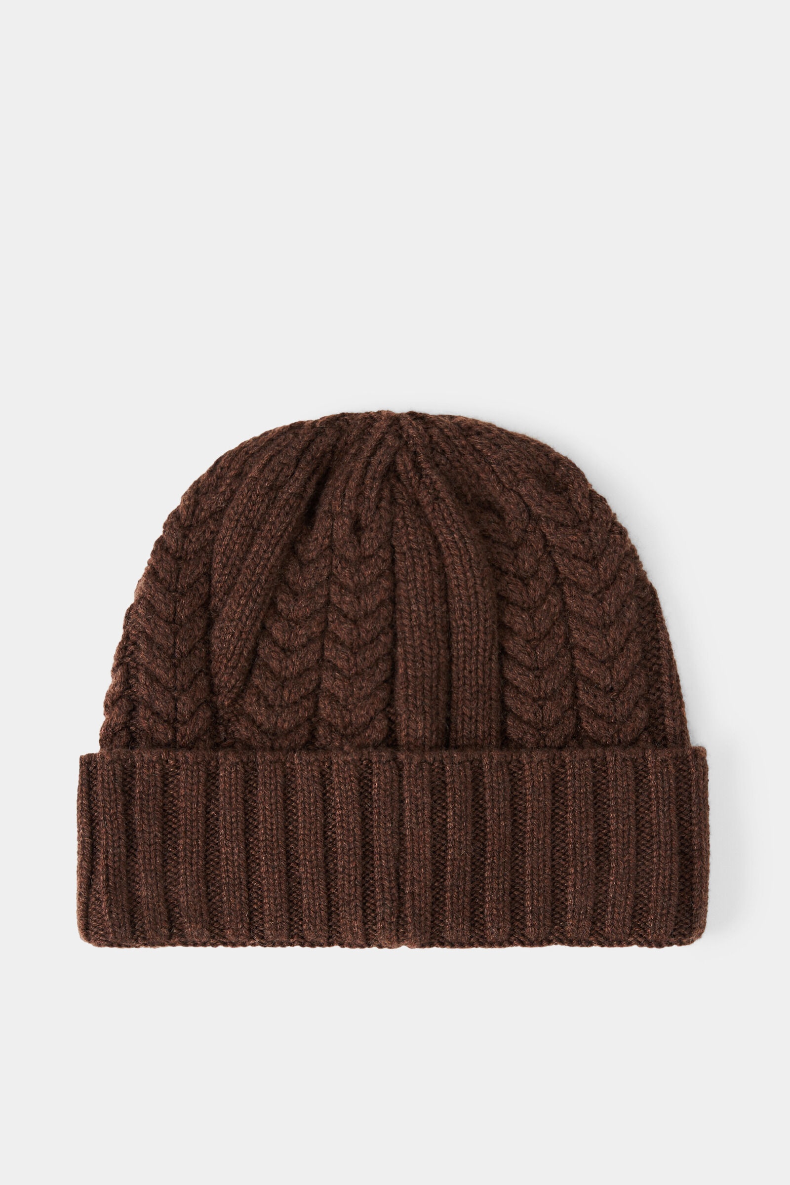 Jamila Knitted cashmere hat in Brown - 2