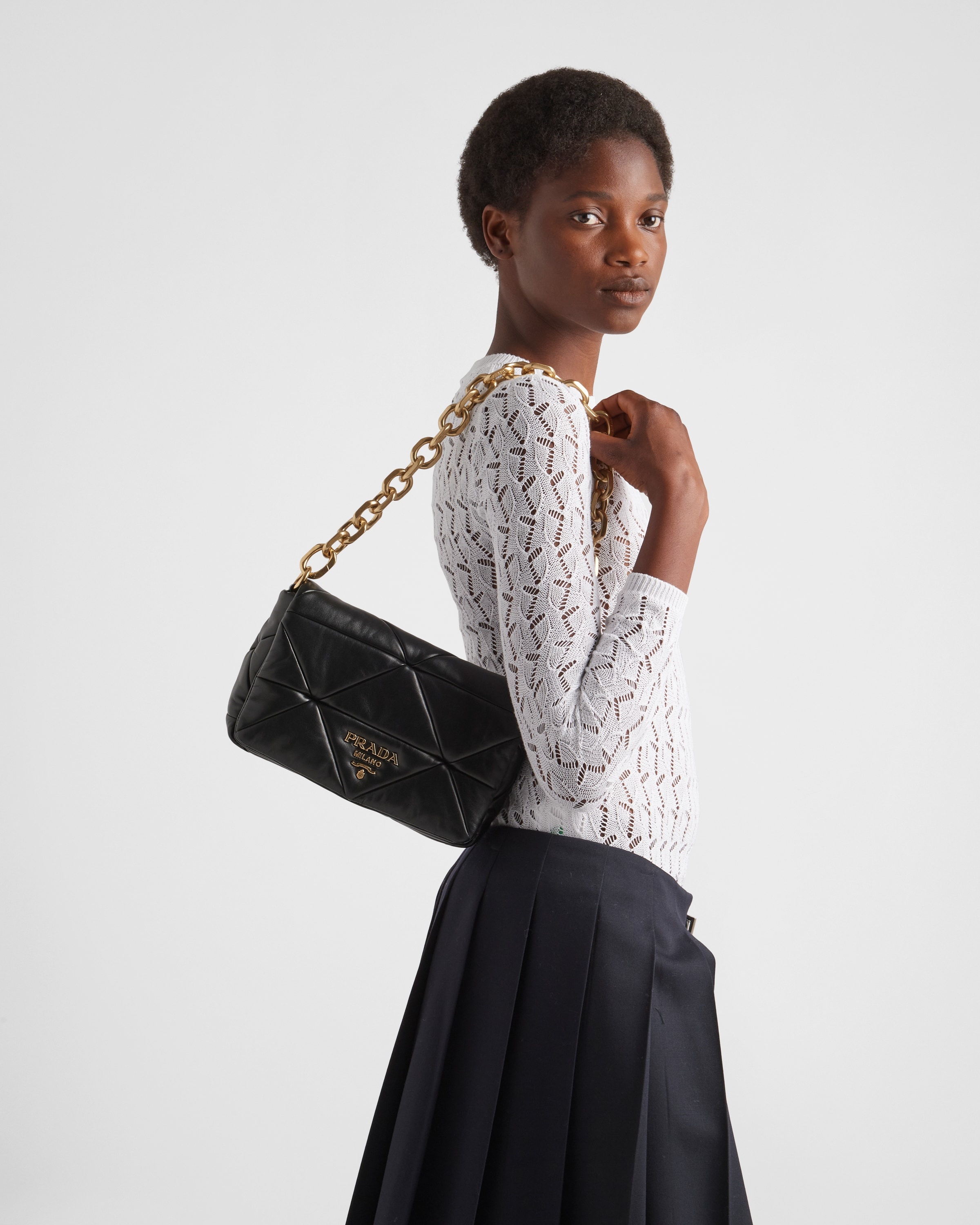 Prada System nappa patchwork shoulder bag - 2