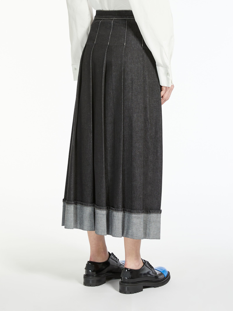 ESPOSTO Cotton denim skirt 4