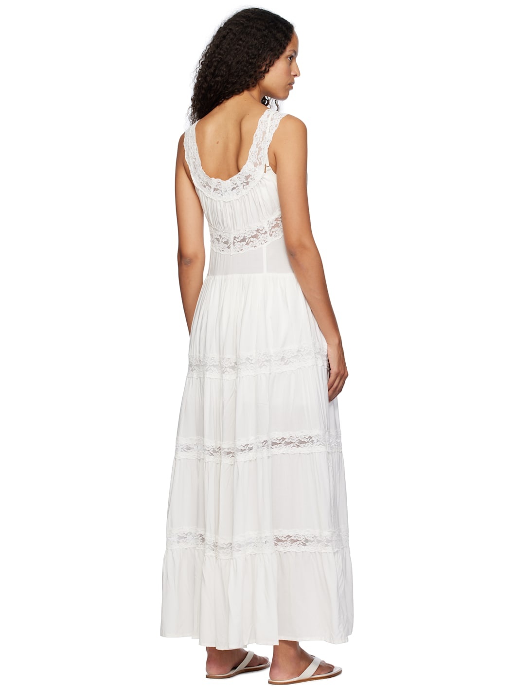 White Dakota Maxi Dress - 3
