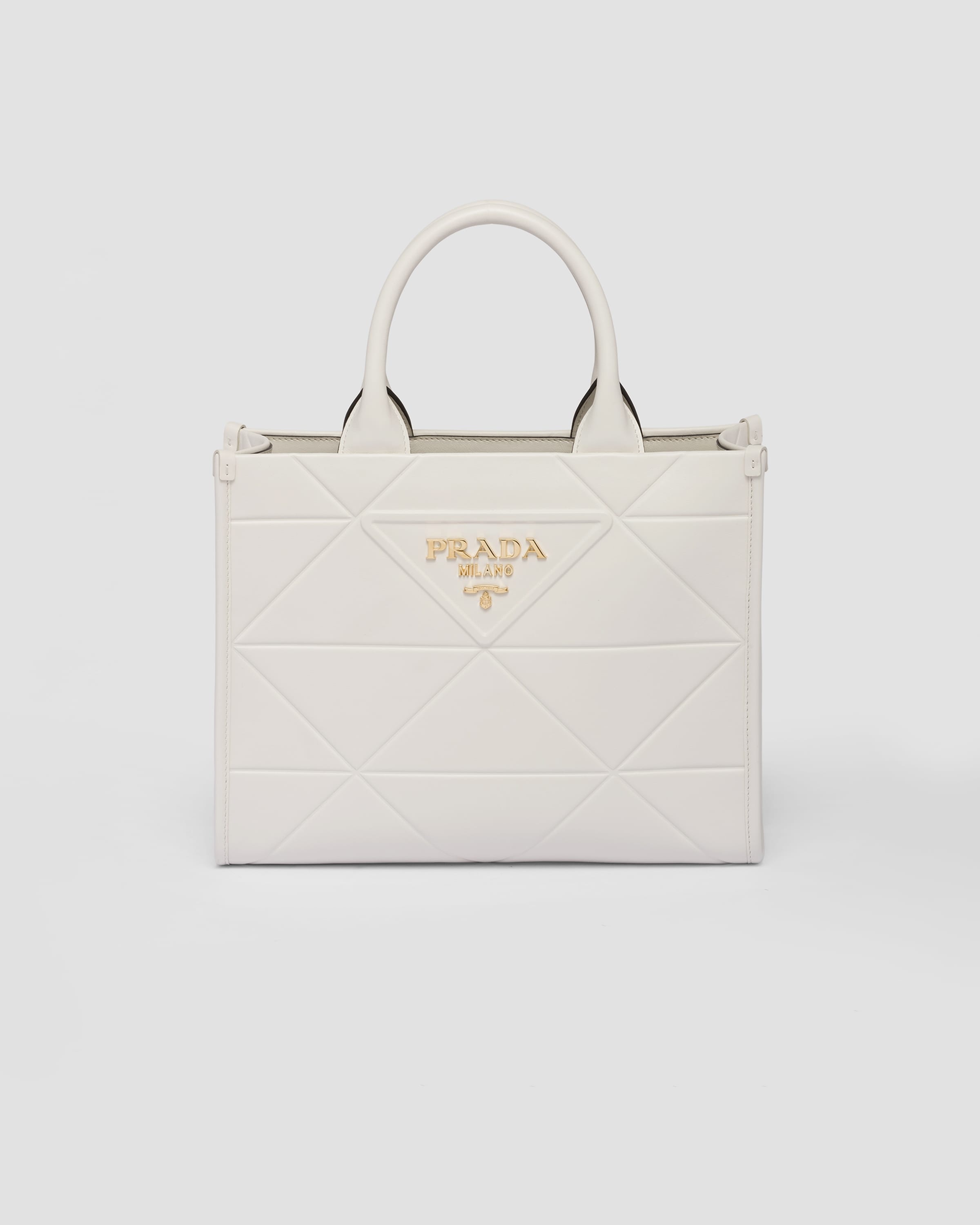 Prada Small leather Prada Symbole bag with topstitching