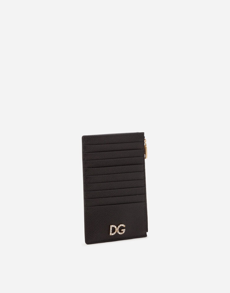 Large vertical dauphine calfskin credit card holder - 2