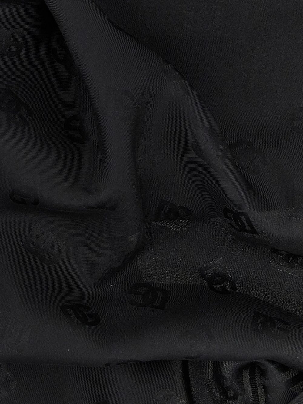 logo-print scarf - 3