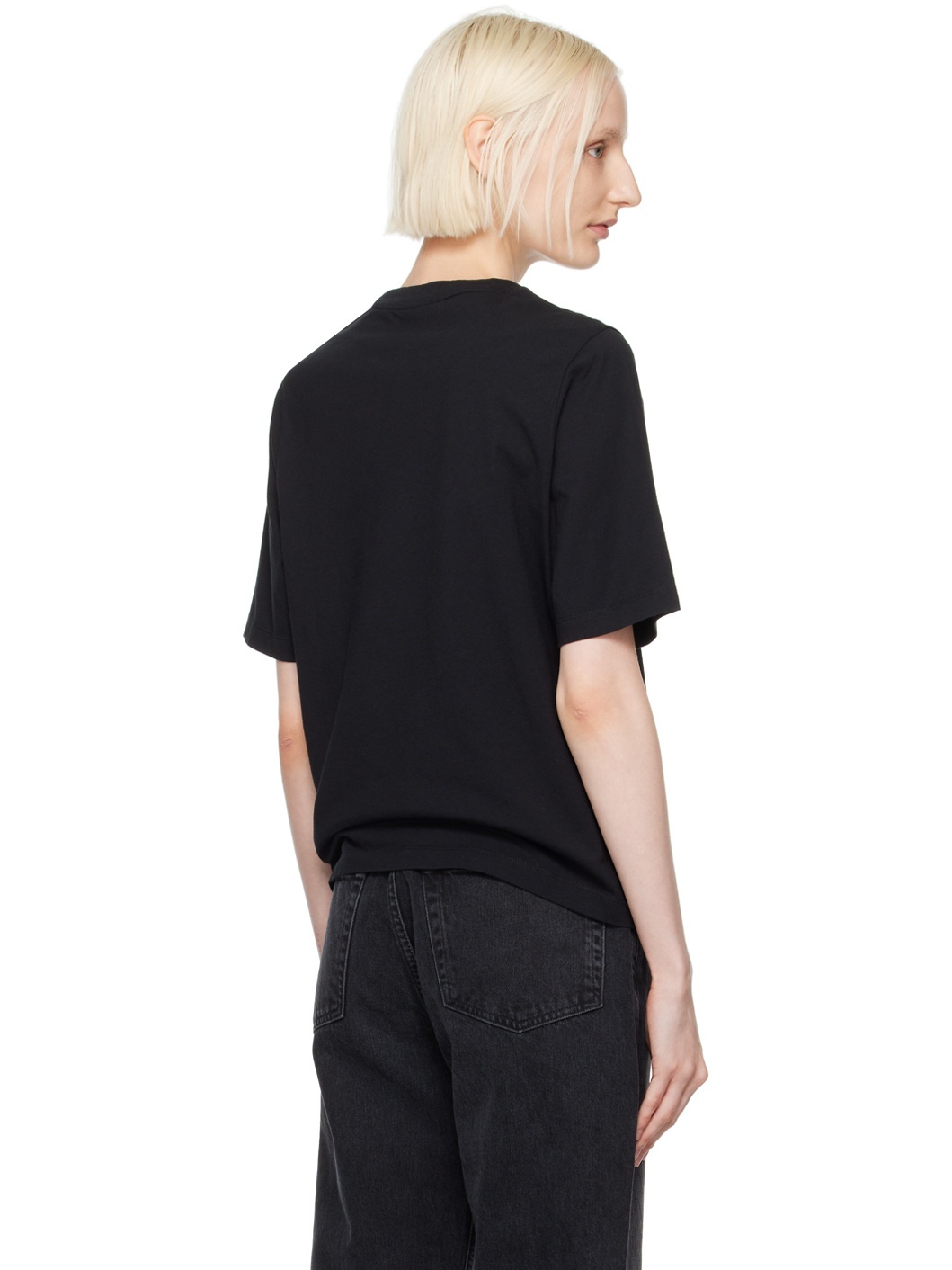 Black Speedy Fox Patch Comfort T-shirt - 3