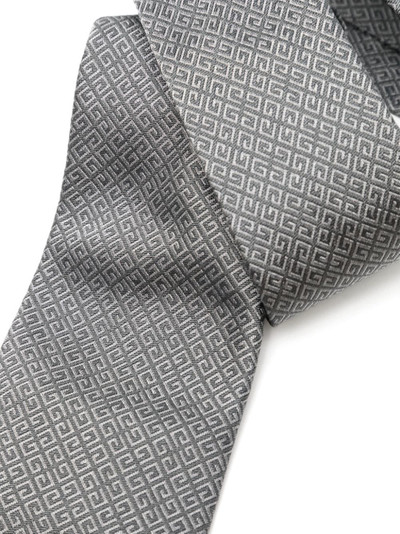 Givenchy monogram-embroidered silk tie outlook