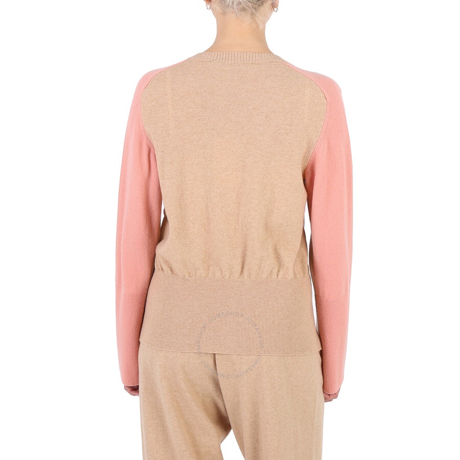 Stella Mccartney Soft Tonal Mix Logo-Strap Panelled Cardigan - 5