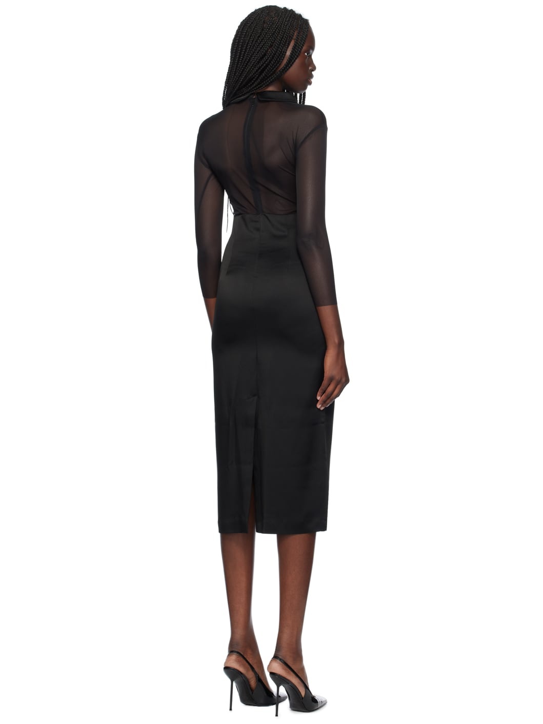 Black Heart Midi Dress - 3