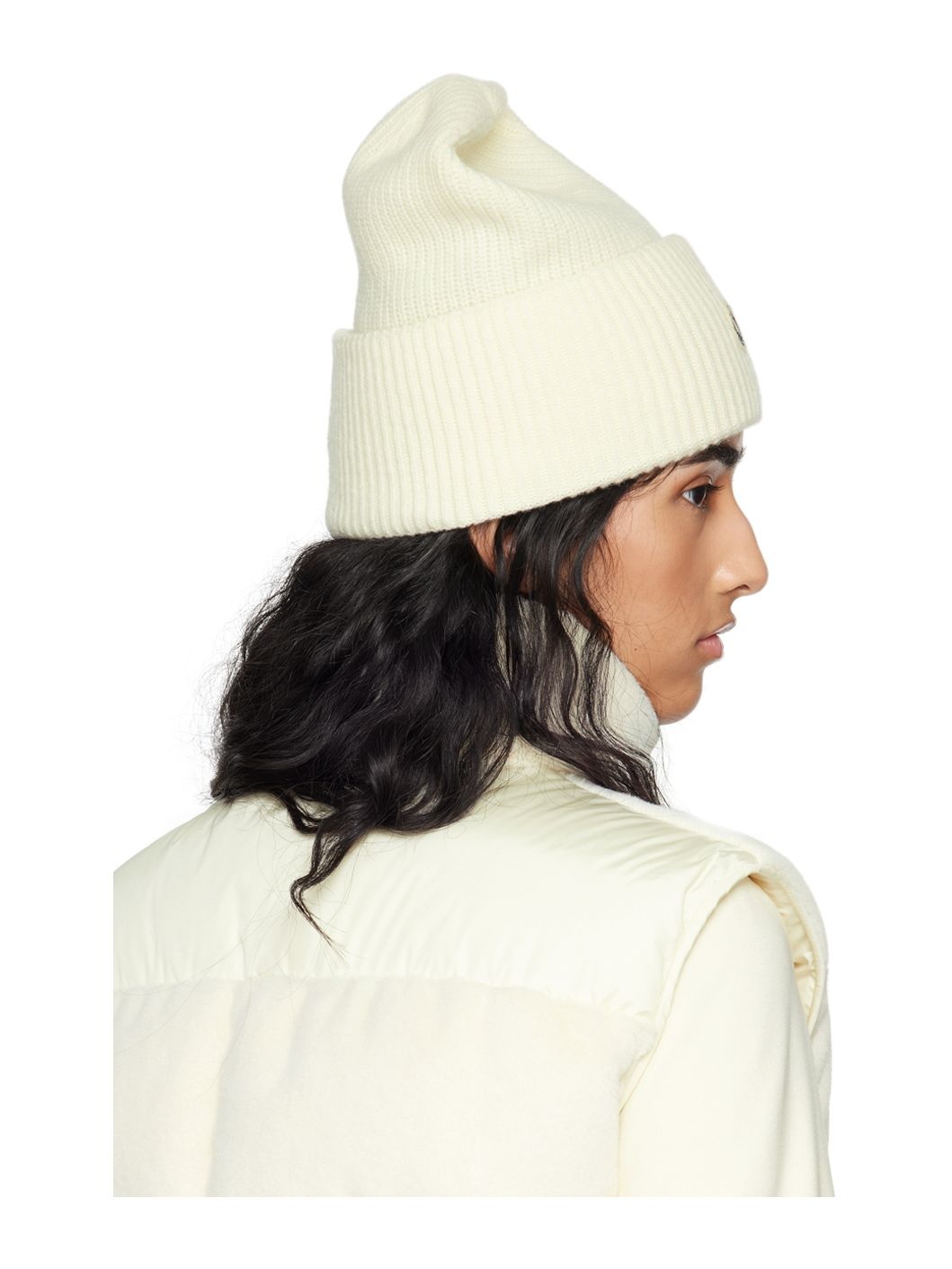 Off-White Wool Beanie - 3