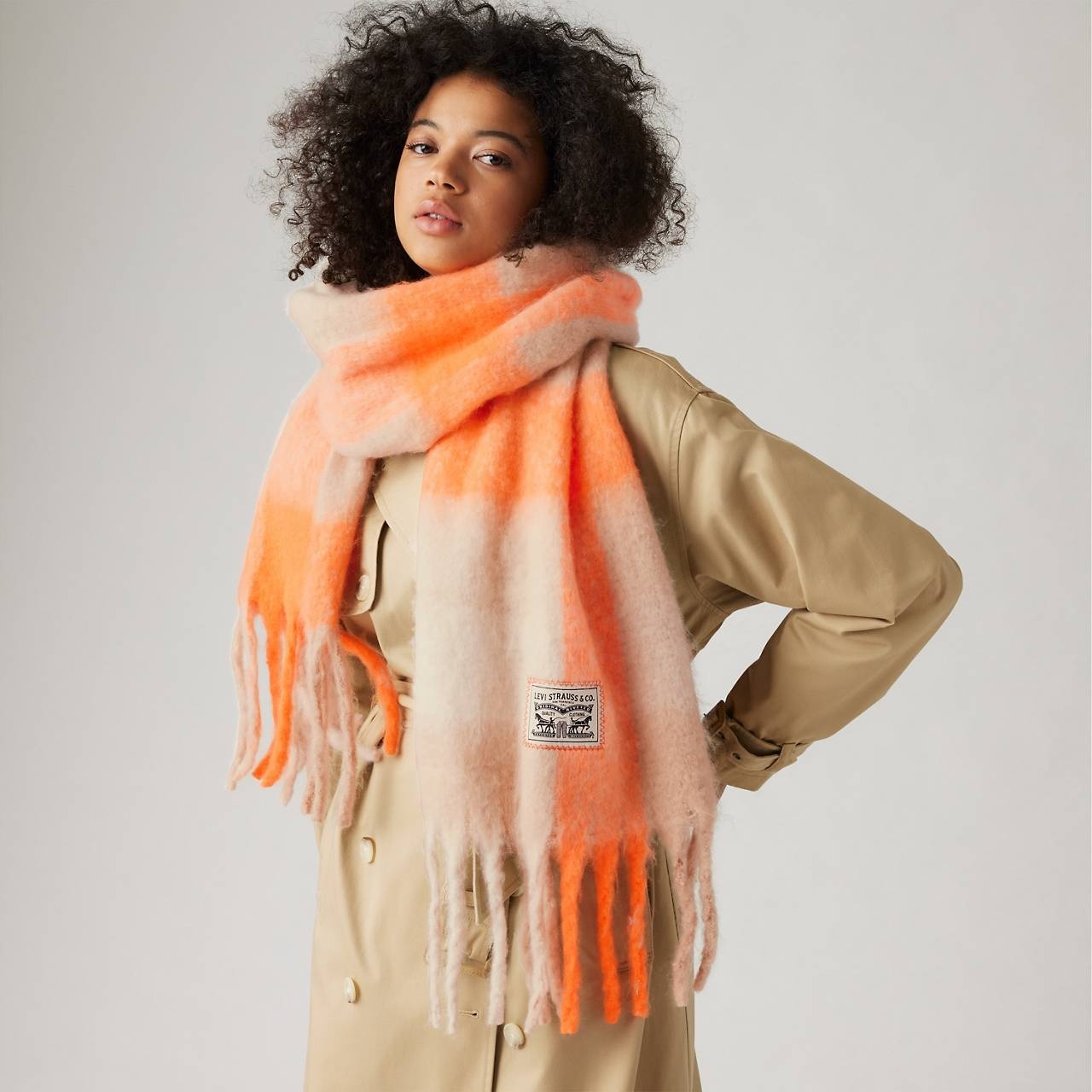 POP OF PLAID SCARF - 2