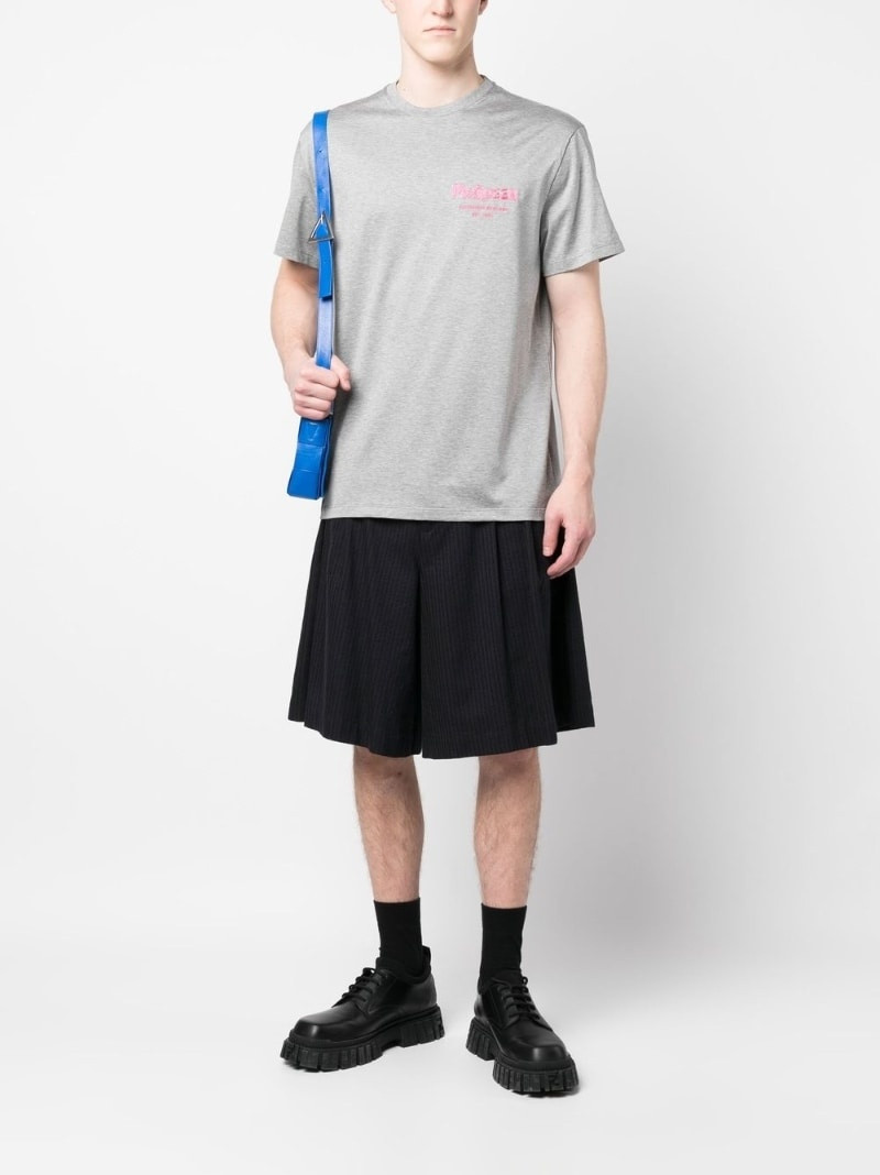 Alexander McQueen logo-embroidery cotton T-shirt outlook