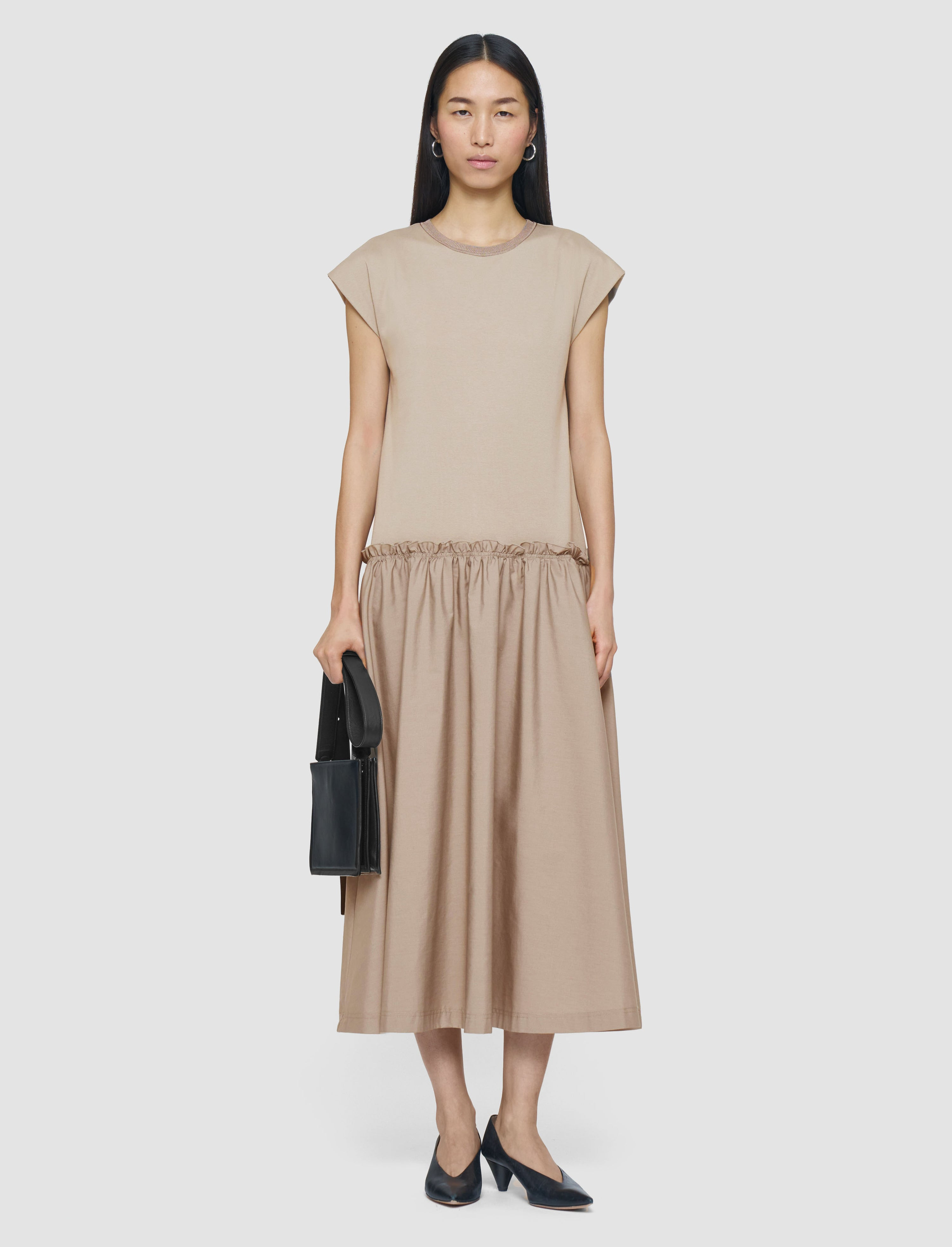 Poplin Jersey Dress - 2