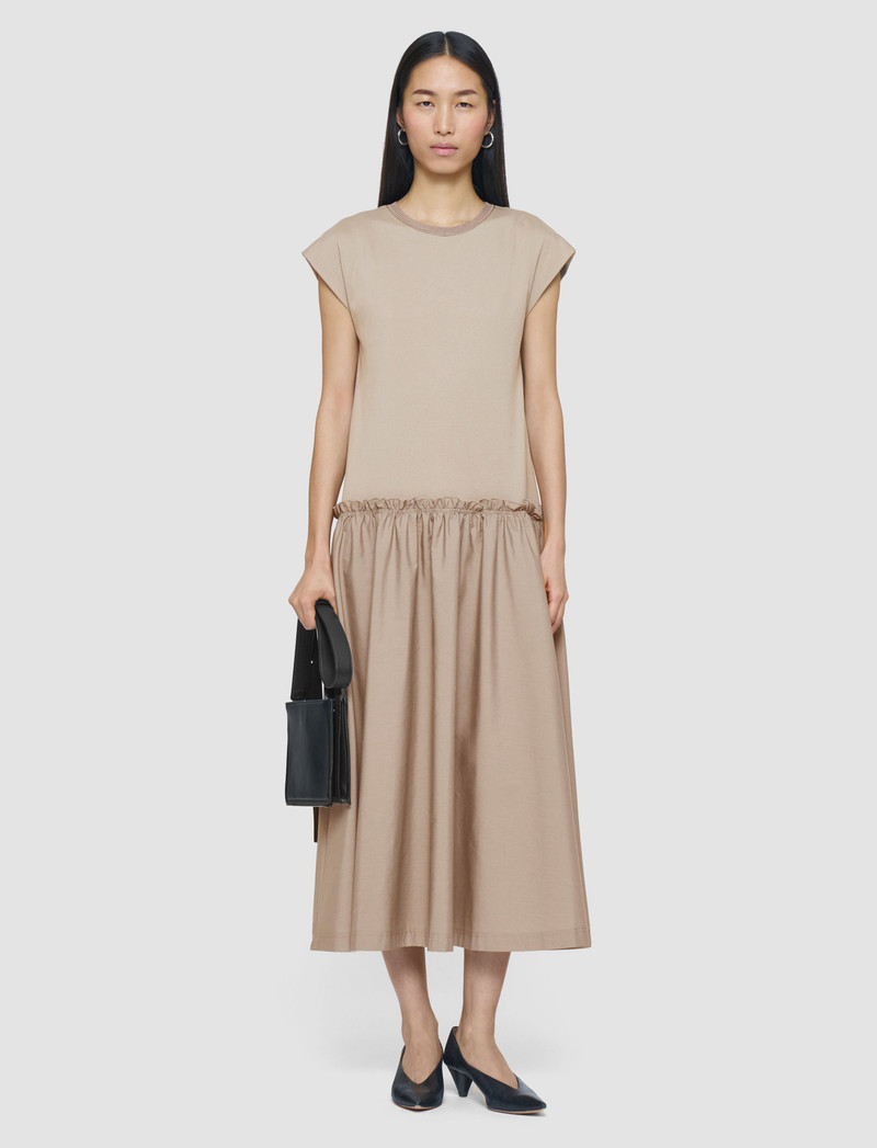 JOSEPH Poplin Jersey Dress outlook