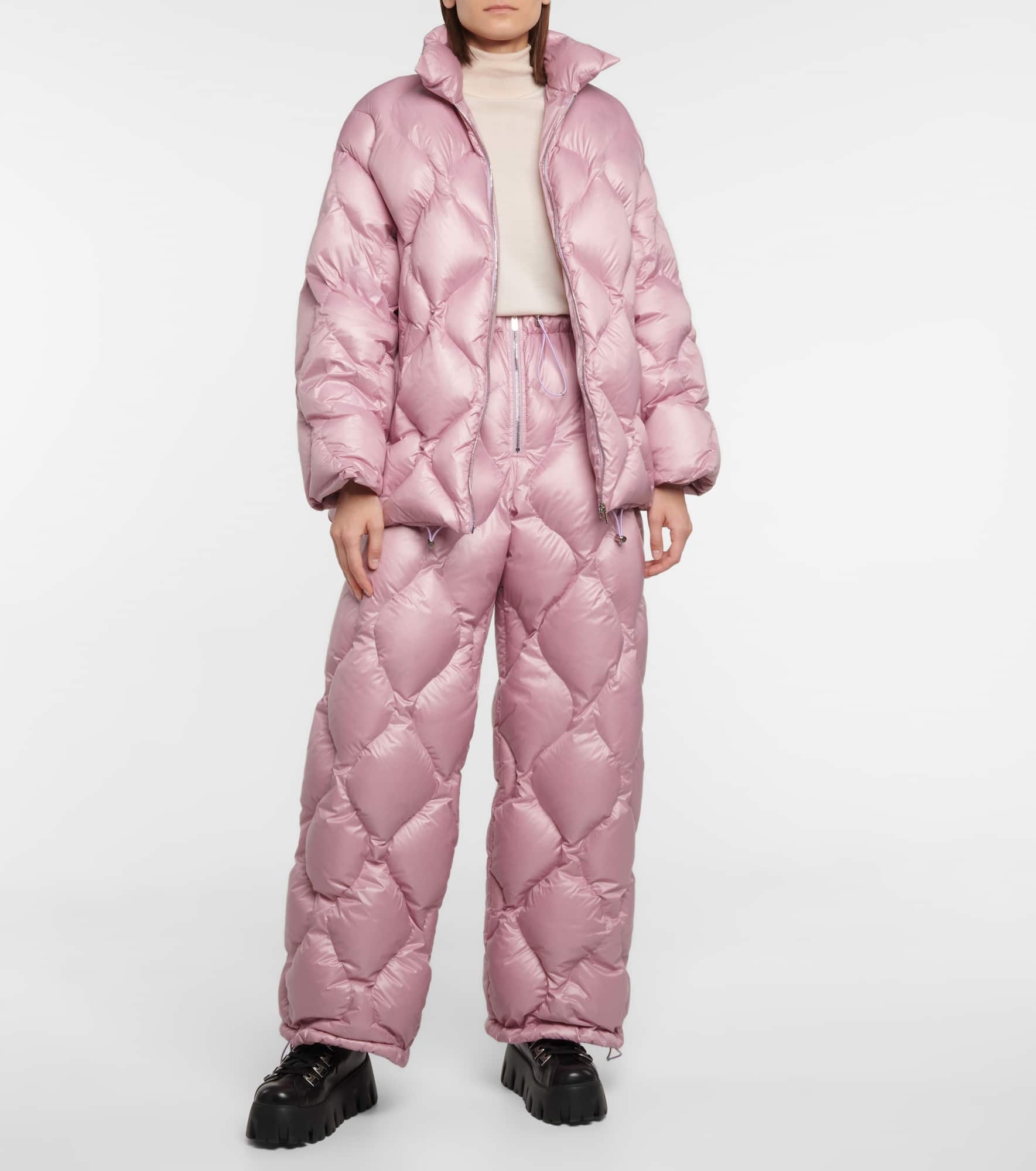 Quilted down jacket - 2