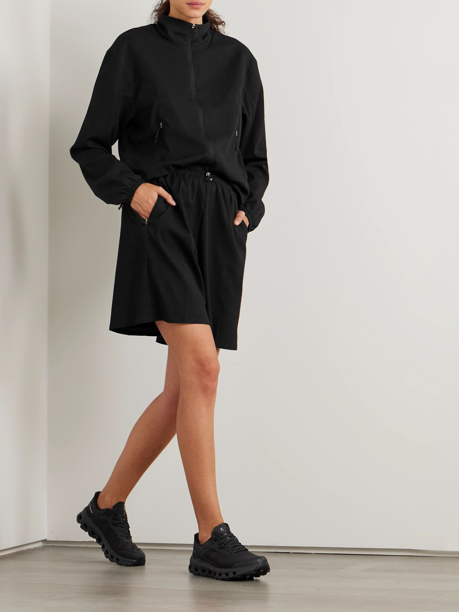 + Zendaya Gloria crinkled-shell jacket Black - 2