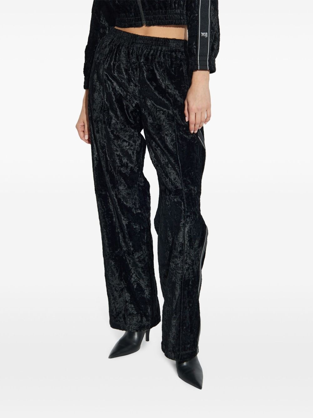 velvet track pants - 3