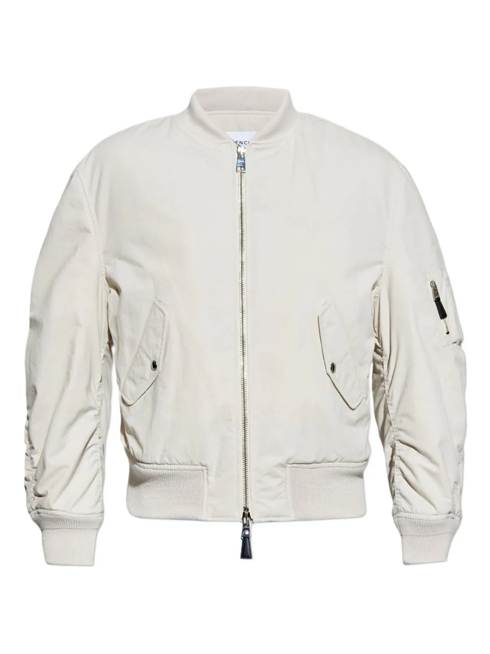 embroidered-logo bomber jacket - 1