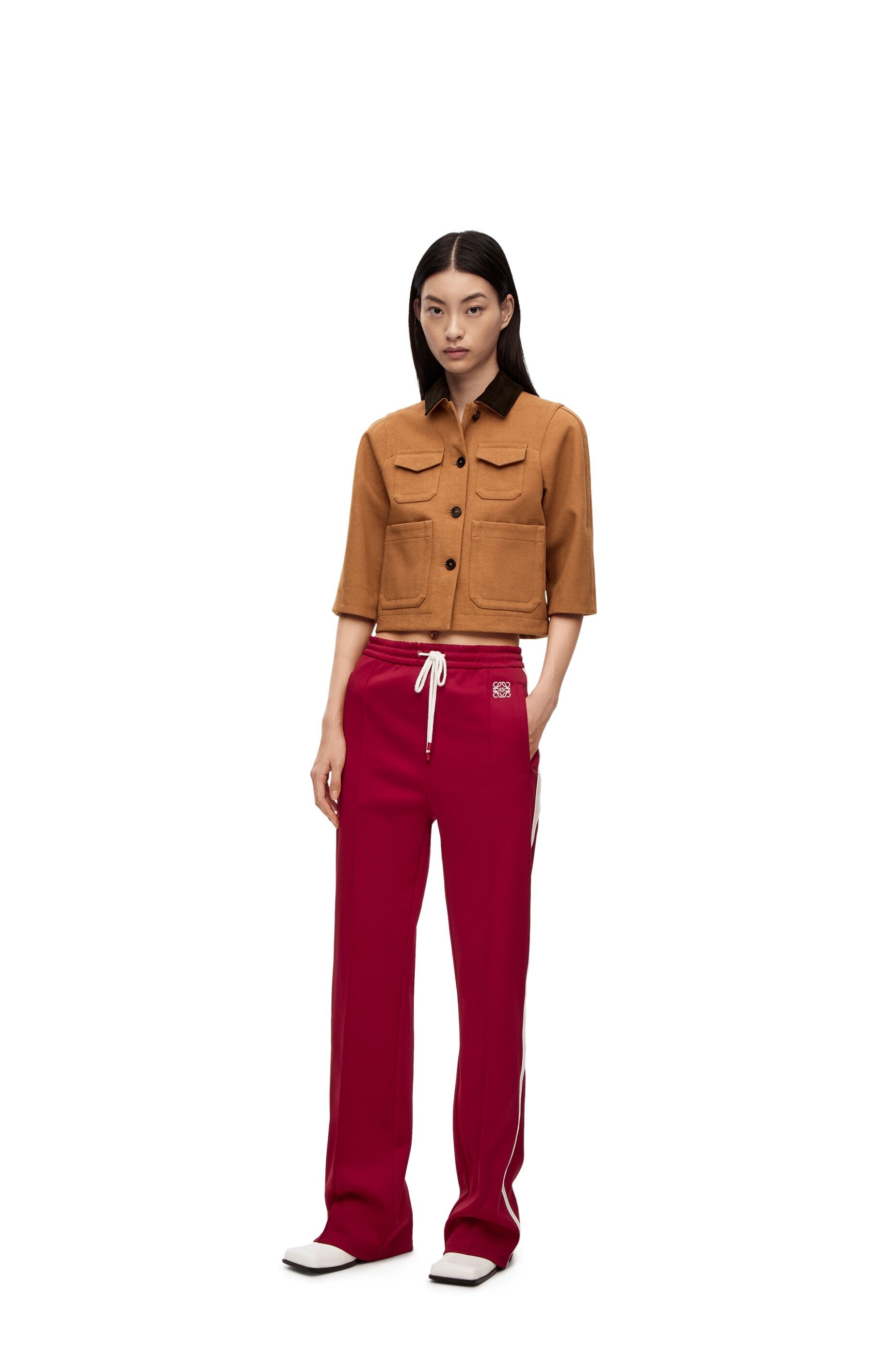 Short button jacket in cotton - 2
