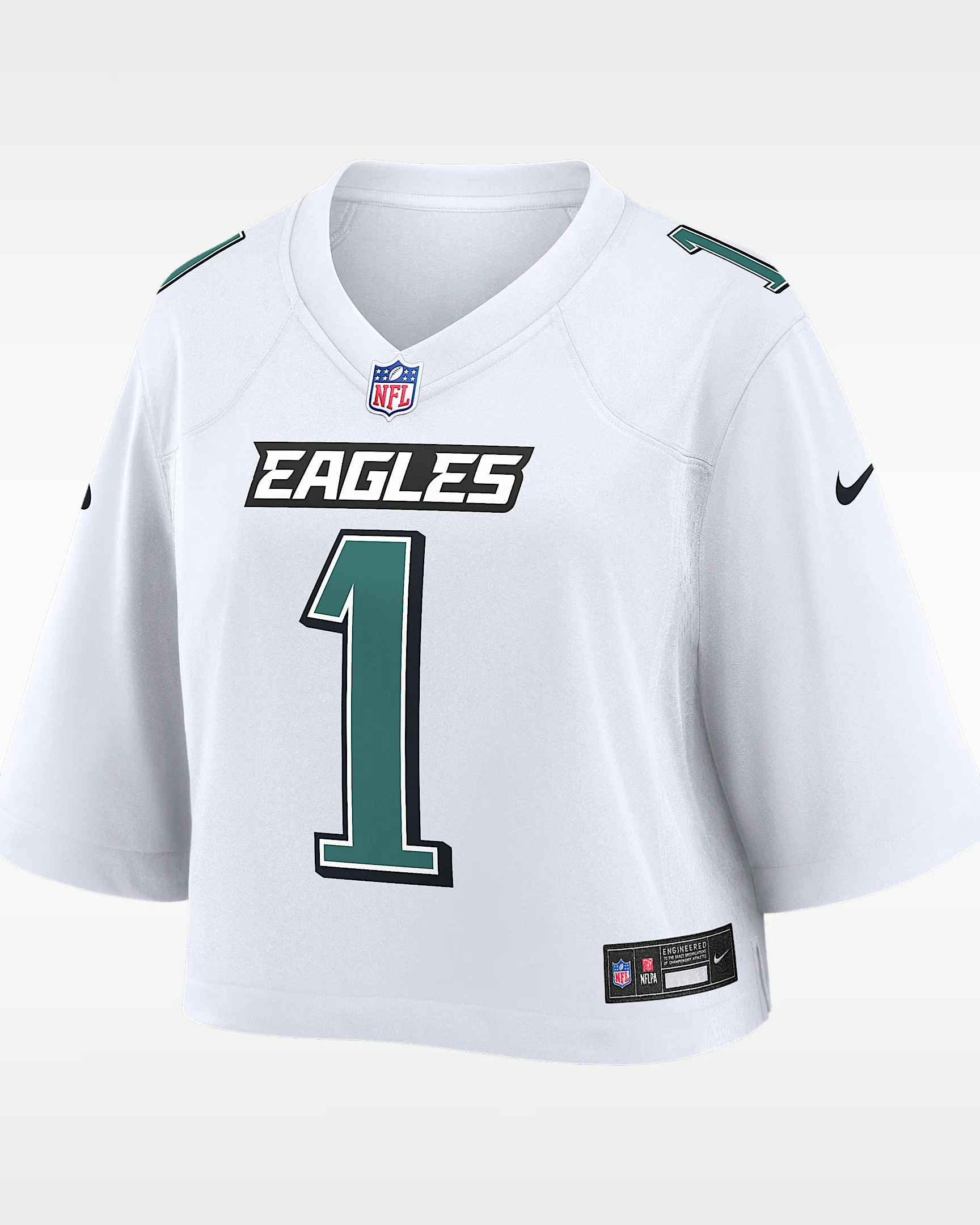 Jalen Hurts Philadelphia Eagles Women's Nike NFL Cropped Tundra Game Jersey - 1